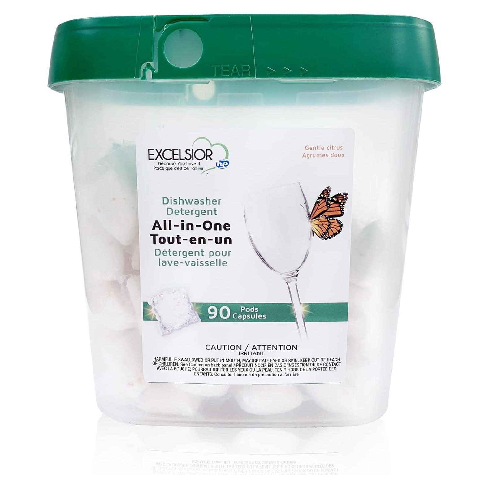 Detergente en Cápsulas para Lavavajillas Excelsior HE 90 Unidades