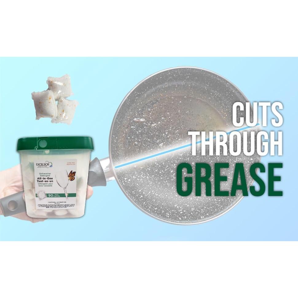 Detergente en Cápsulas para Lavavajillas Excelsior HE 90 Unidades