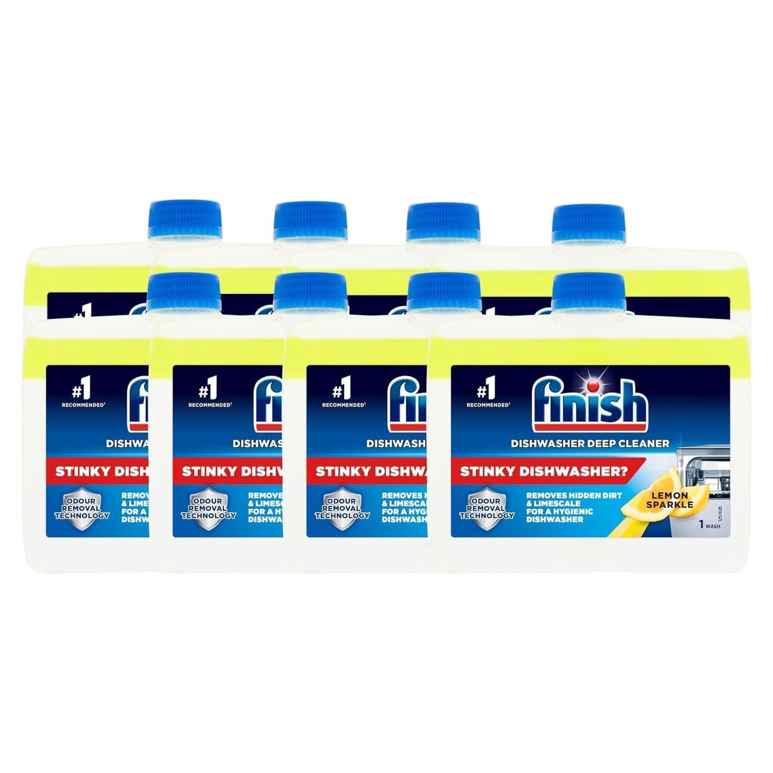 Limpiador de Lavavajillas Finish Doble Acción 250 ml - 8 Unidades