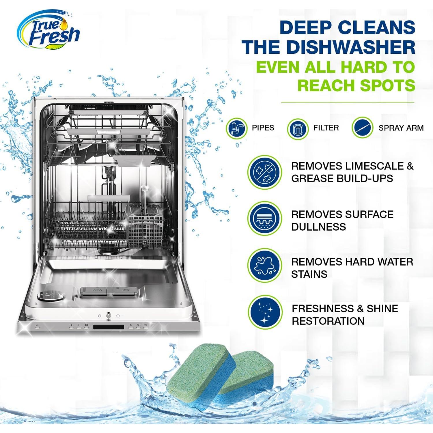 Paquete de Limpieza 72 Tabletas: Lavadora, Lavavajillas y Desechos