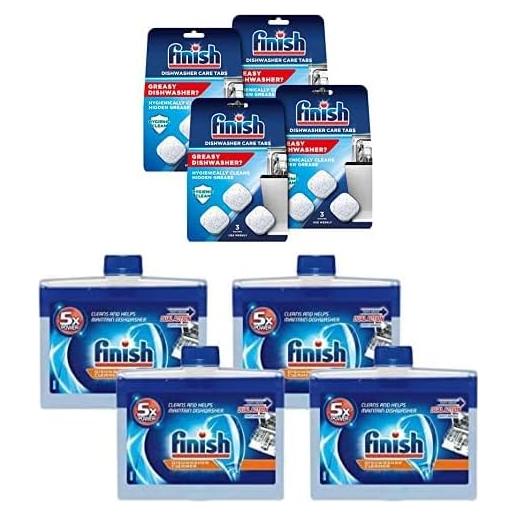 Limpiador de Lavavajillas Finish In-Wash 4x250ml - Elimina Grasa
