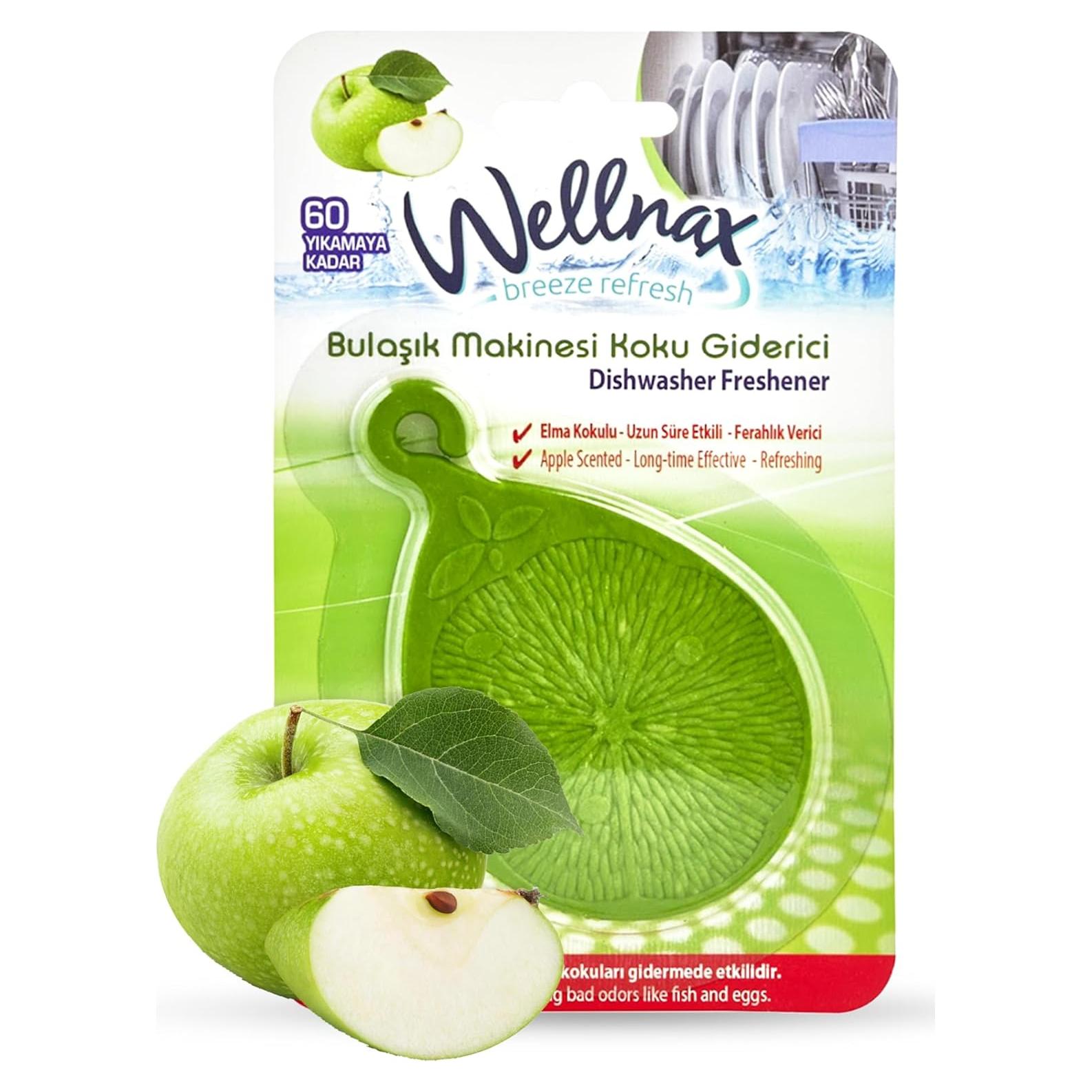 Ambientador y Limpiador para Lavavajillas Wellnax Manzana Verde