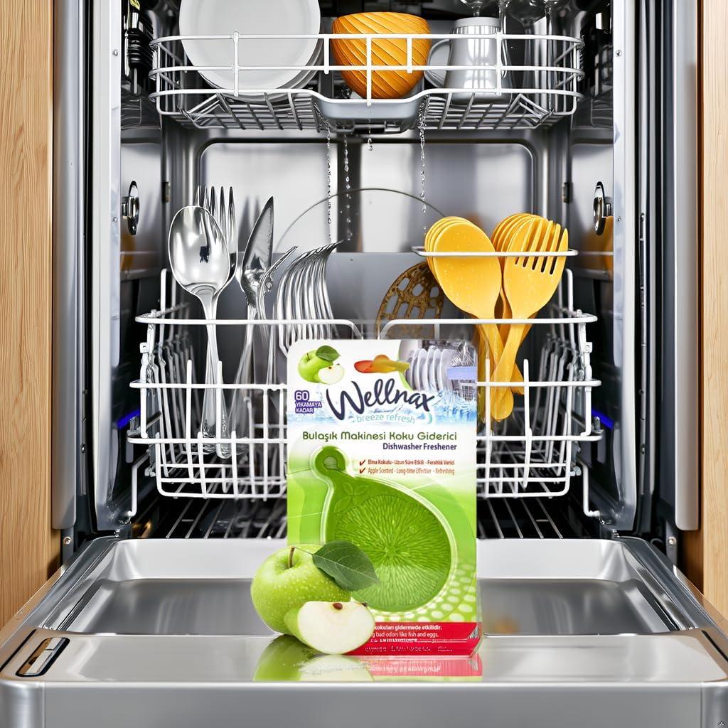 Ambientador y Limpiador para Lavavajillas Wellnax Manzana Verde