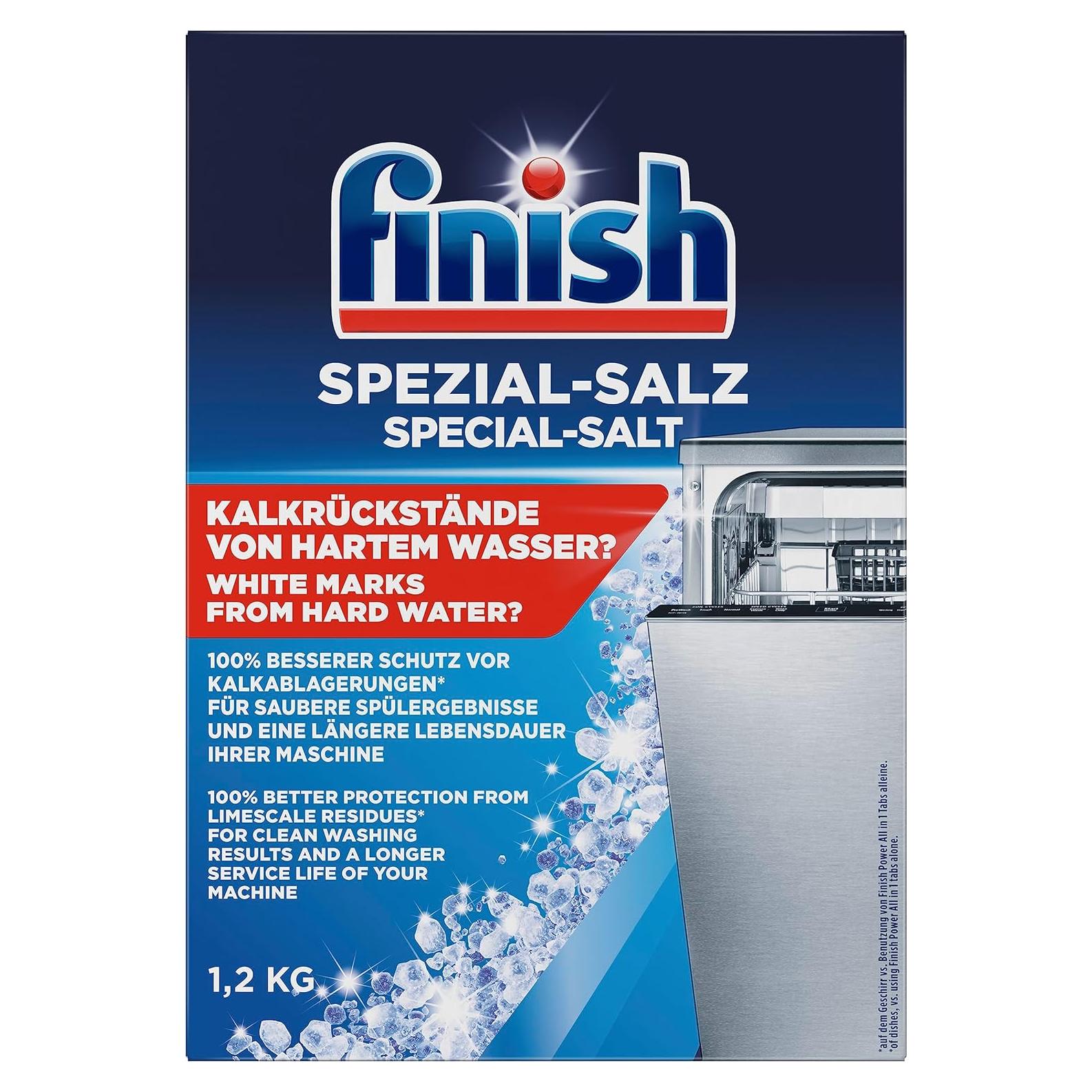 Sal Especial para Lavavajillas Finish 1.2 kg - Protección contra Cal