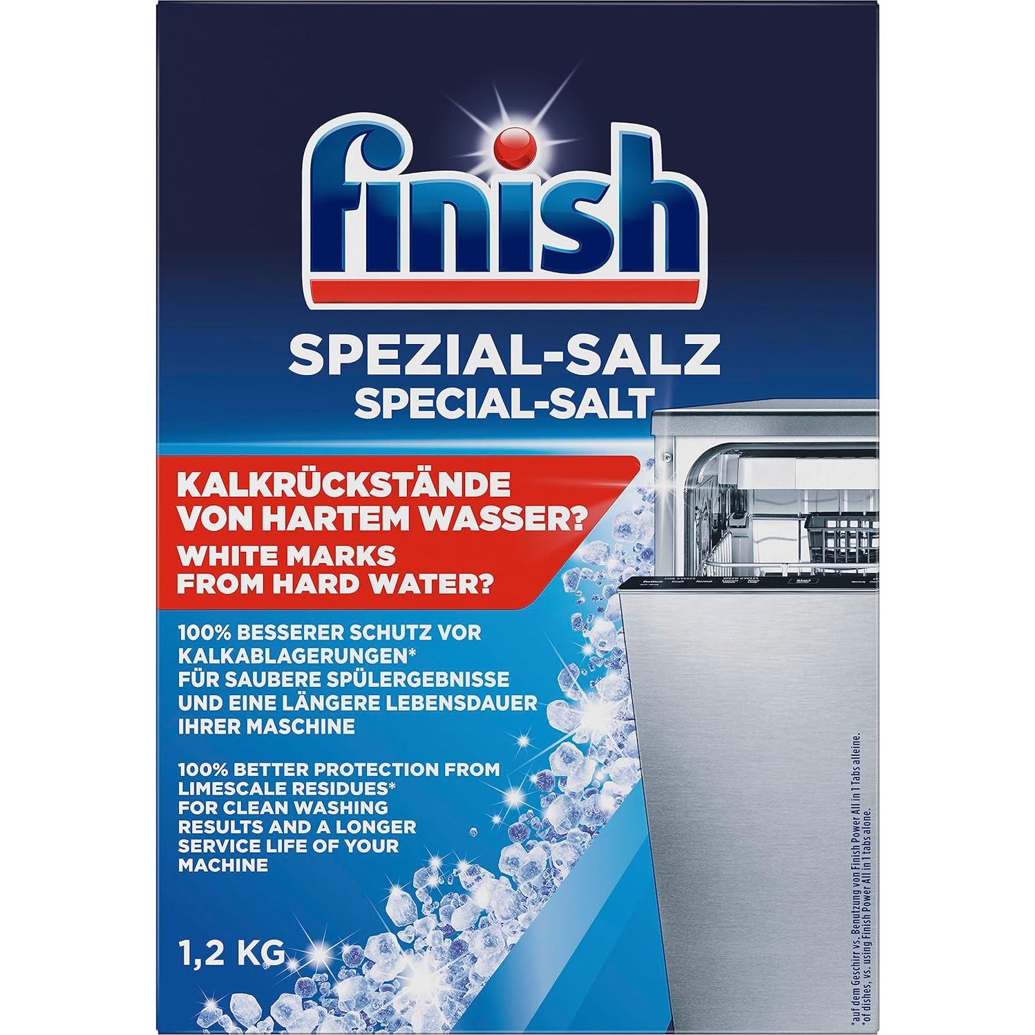 Sal Especial para Lavavajillas Finish 1.2 kg - Protección contra Cal
