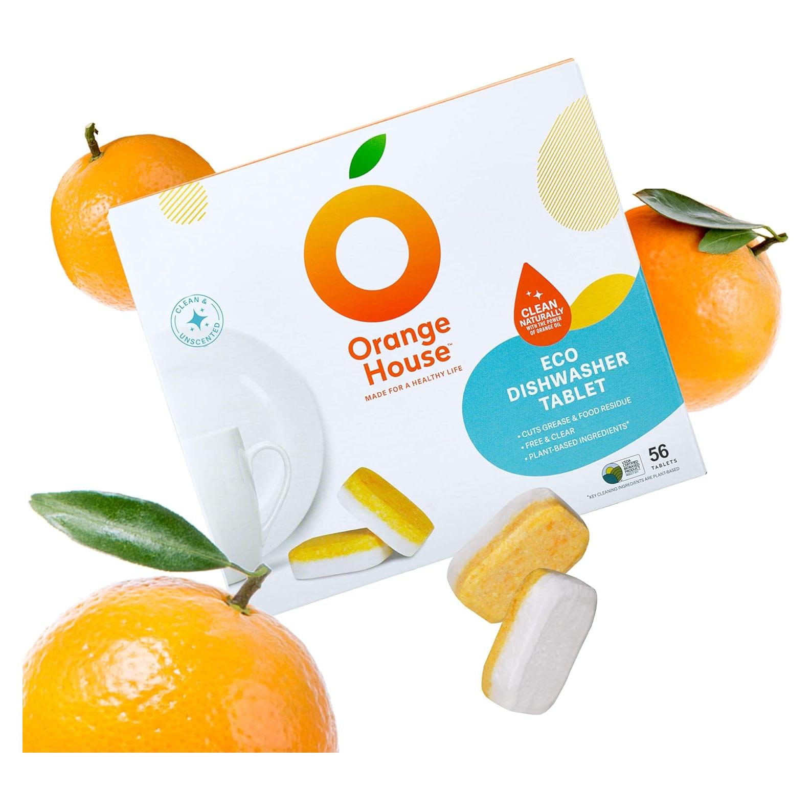 Tabletas Ecológicas para Lavavajillas YFY 56 Unidades - Aceite de Naranja