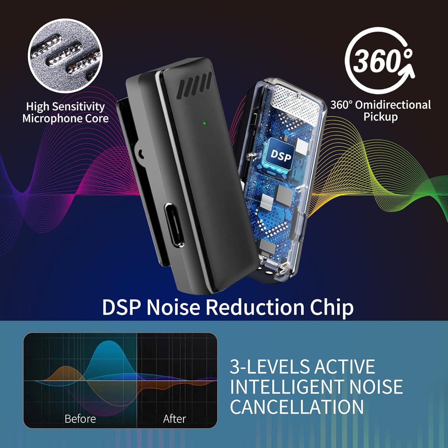 Micrófono Inalámbrico Mucrlex N9102S con Reducción de Ruido