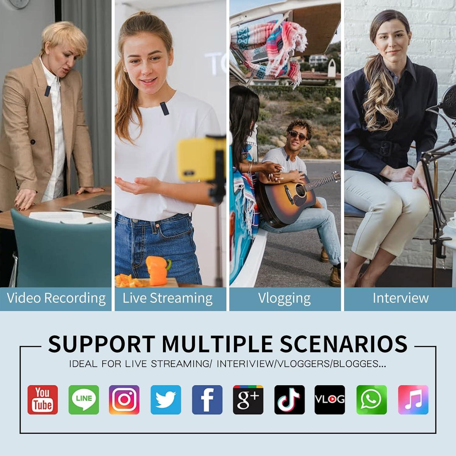 Micrófono Inalámbrico Mucrlex N9102S con Reducción de Ruido