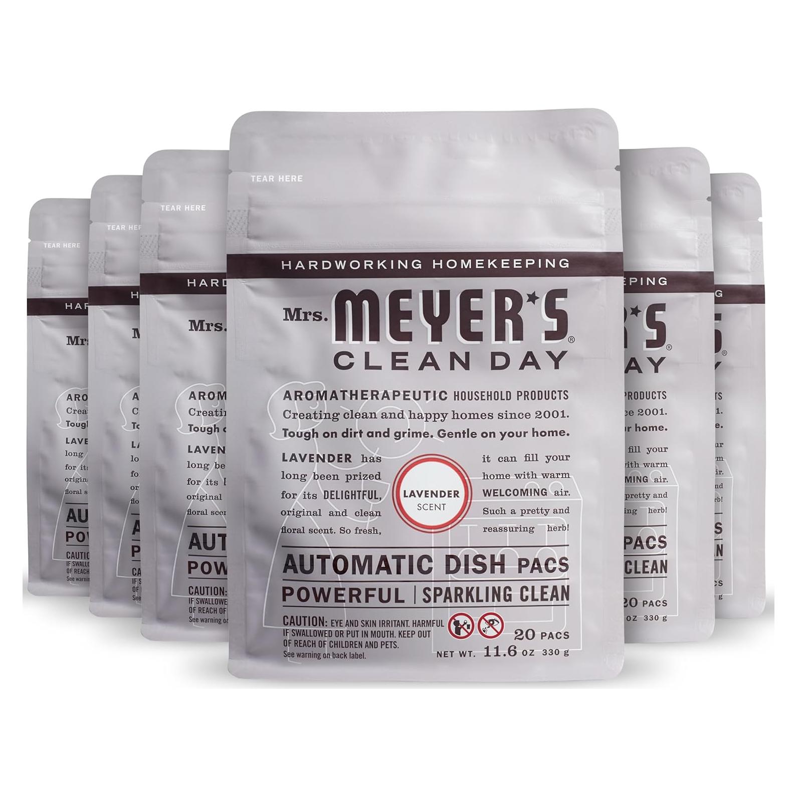 Cápsulas Automáticas para Lavavajillas Mrs. Meyer's Lavanda 360g