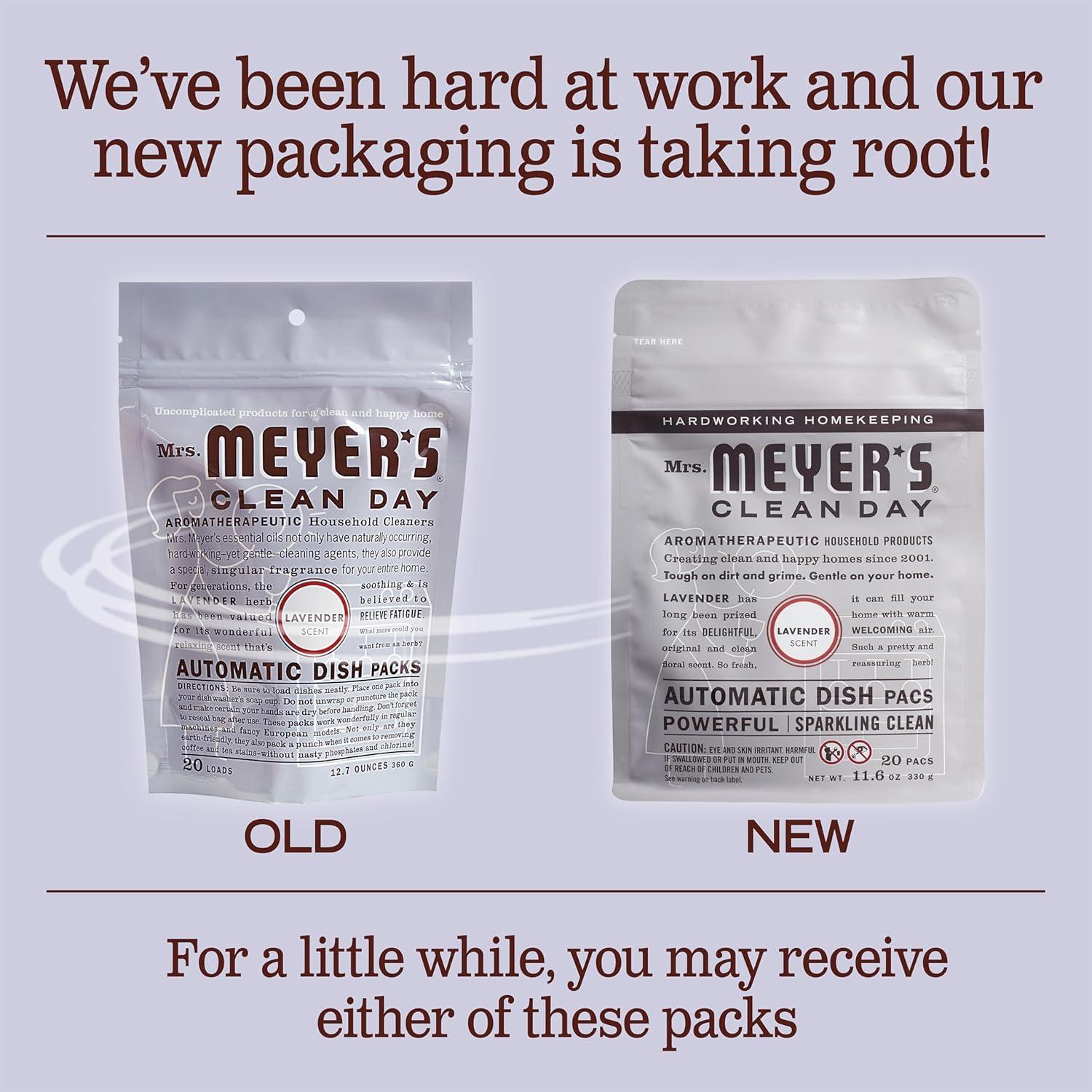 Cápsulas Automáticas para Lavavajillas Mrs. Meyer's Lavanda 360g