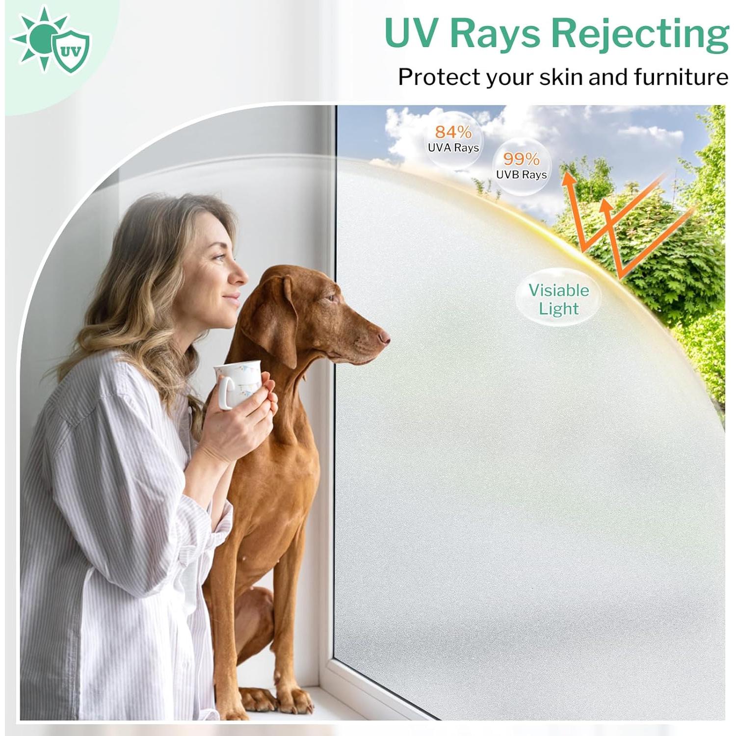 Película de Privacidad DOWELL 44.5x200cm Vinilo Esmerilado