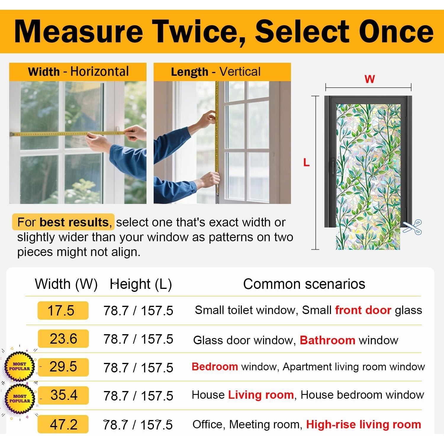 Película de Privacidad para Ventanas Savvy Choice Arcoíris 44.5x200cm