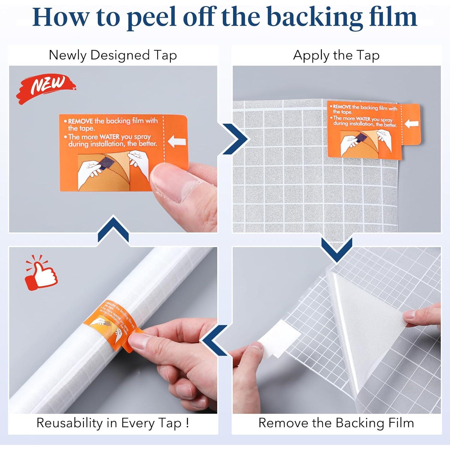 Película de Privacidad Haton 44.5x200 cm Vinilo Esmerilado