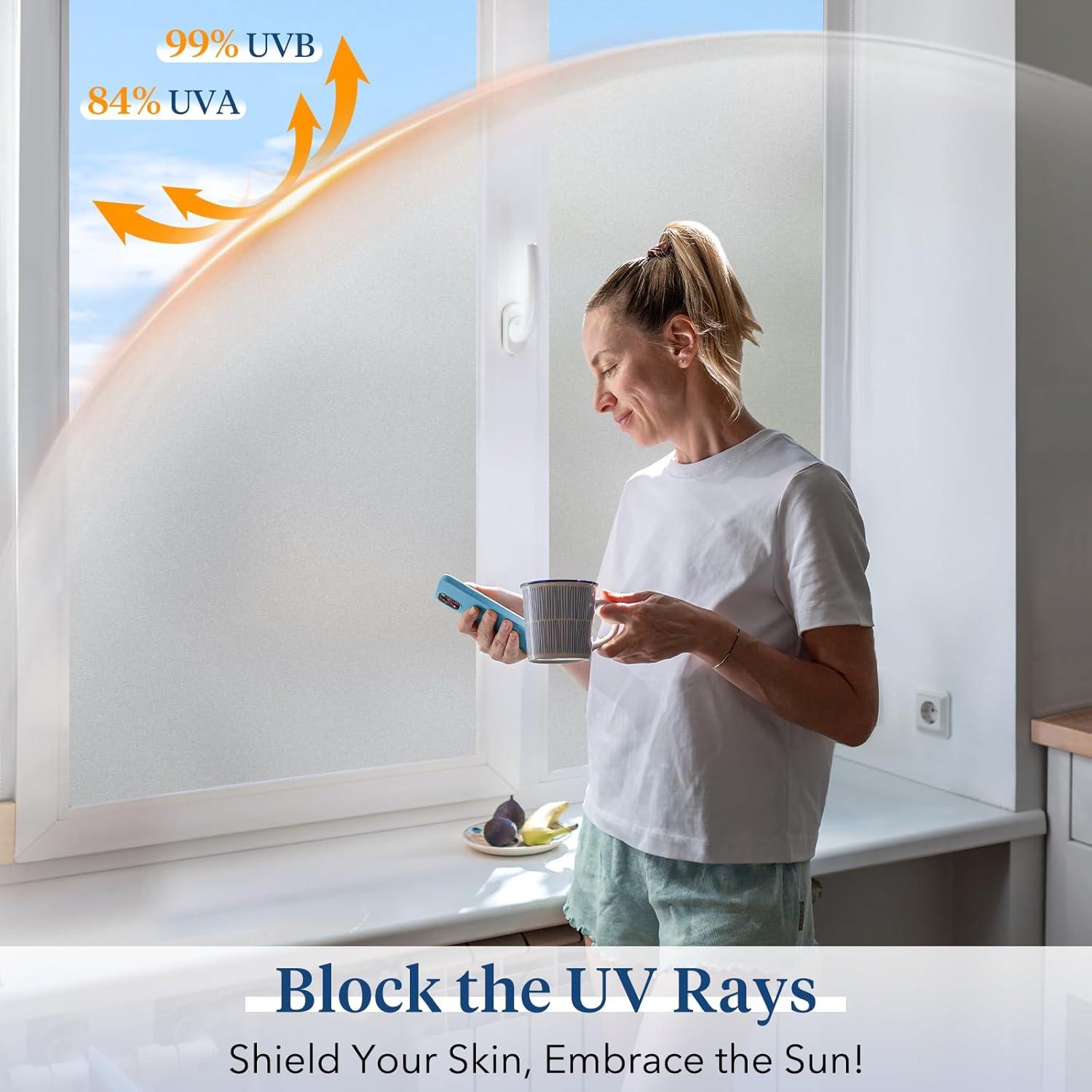 Película de Privacidad Haton 44.5x200 cm Vinilo Esmerilado