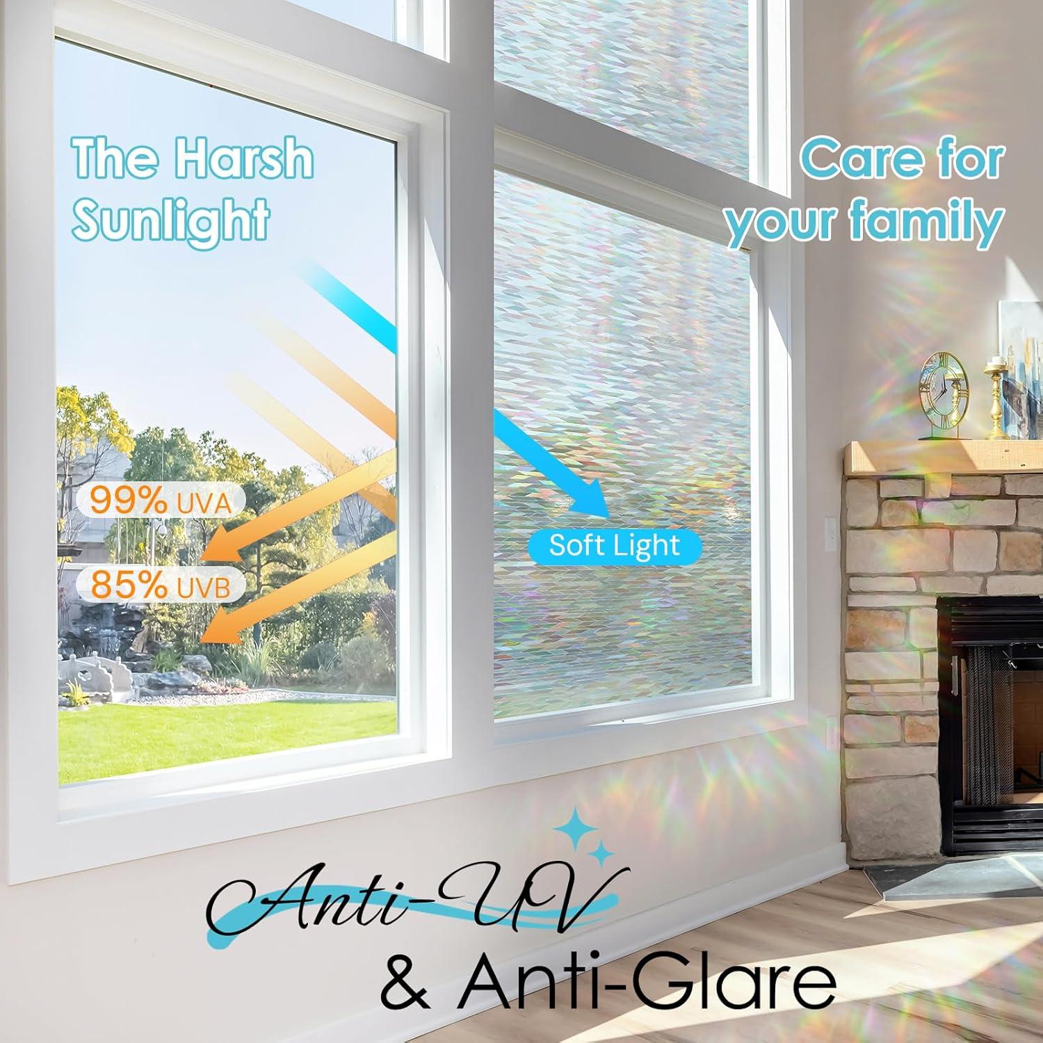 Película de Privacidad DOWELL 3D Arcoíris 44.5x200 cm