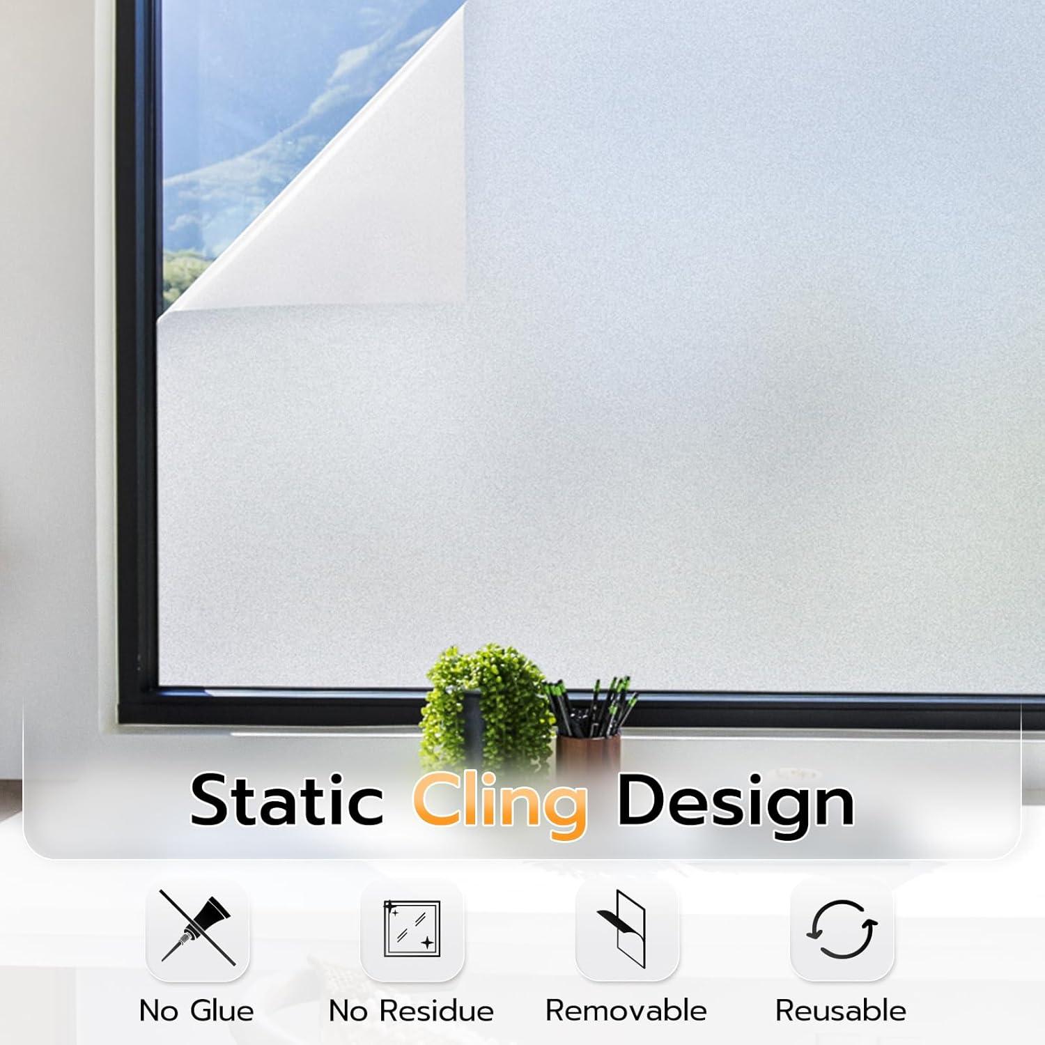 Película de Privacidad LUTE 44.5x200 cm Vinilo Esmerilado