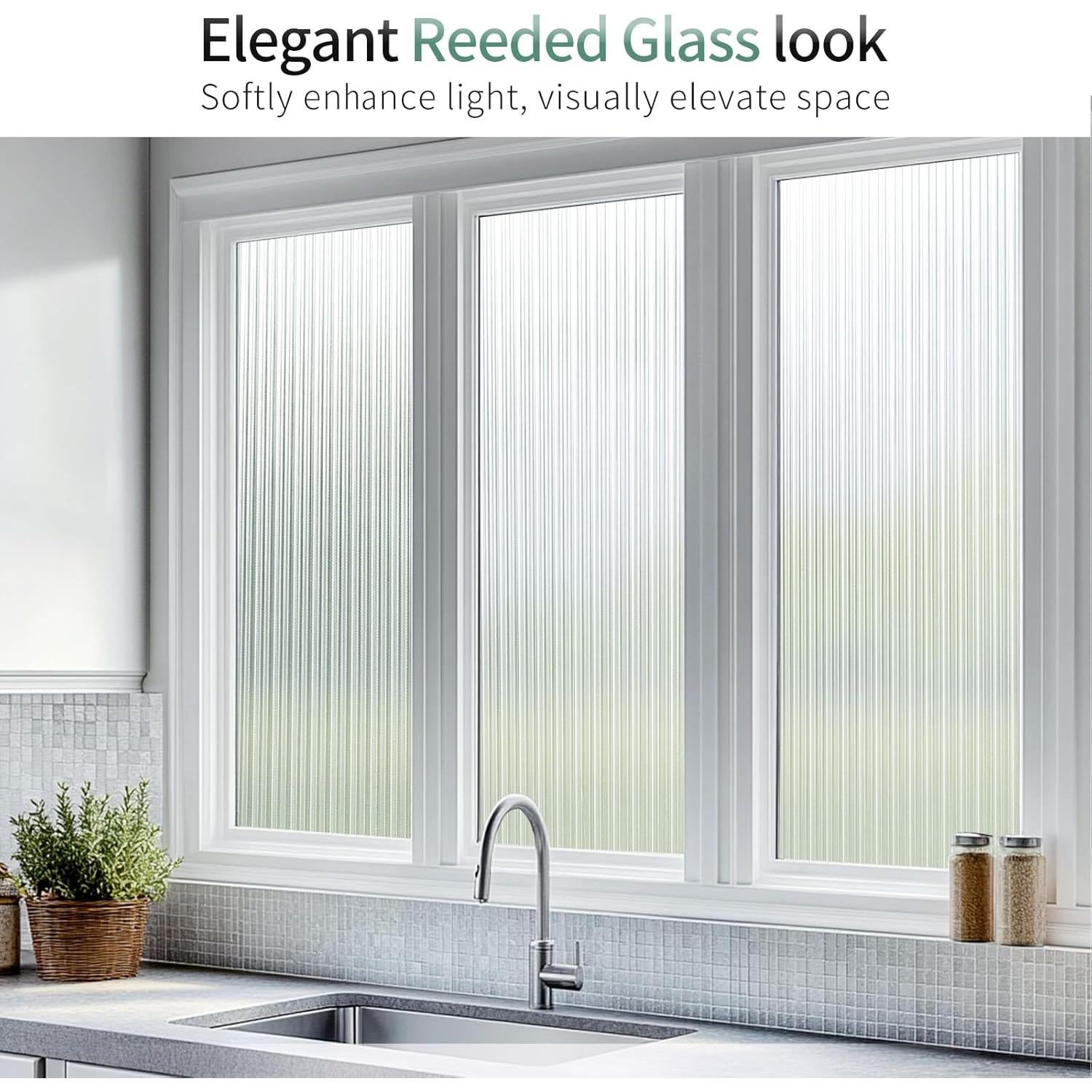 Película de Ventana LUTE Estriada 44.5x200 cm Anti UV