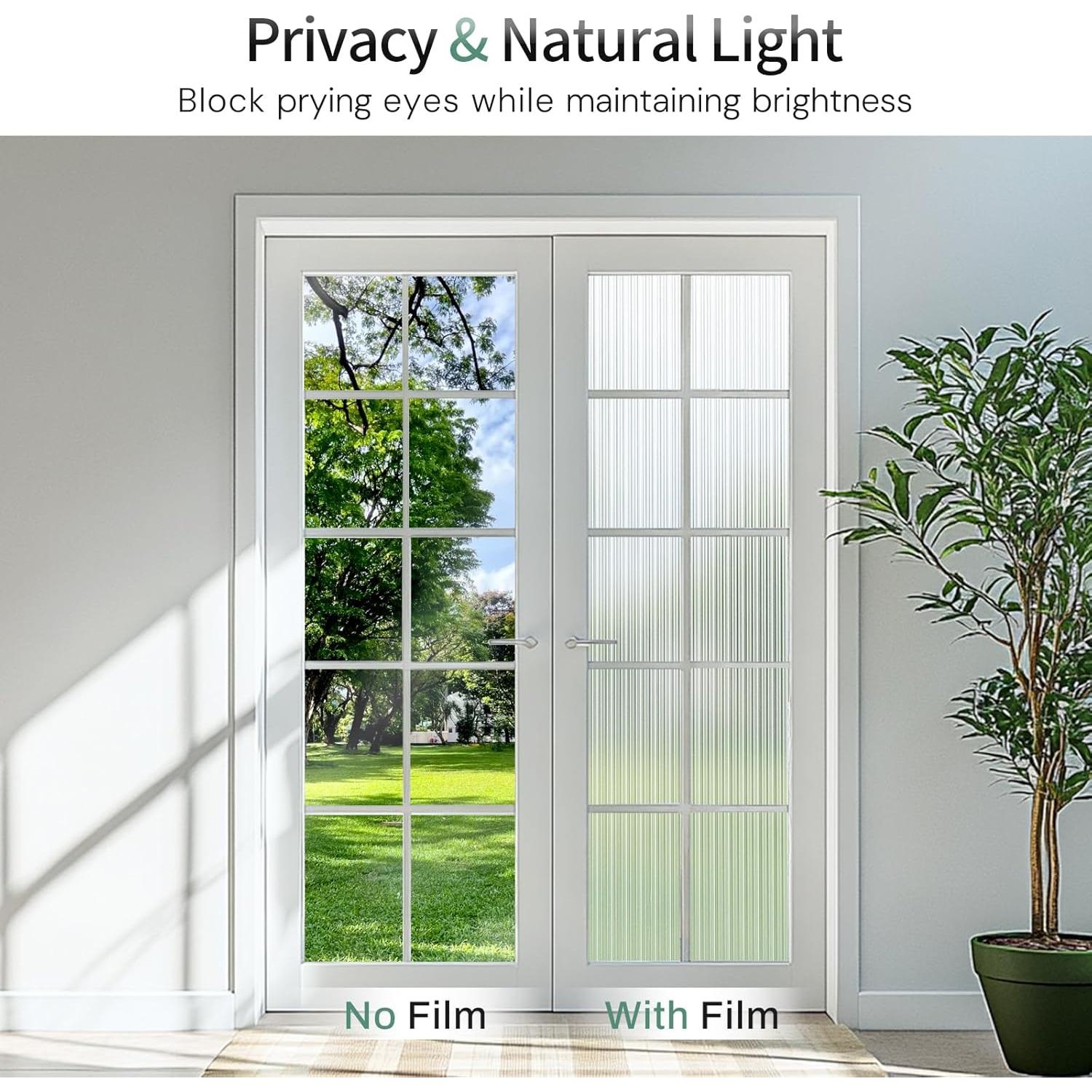 Película de Ventana LUTE Estriada 44.5x200 cm Anti UV