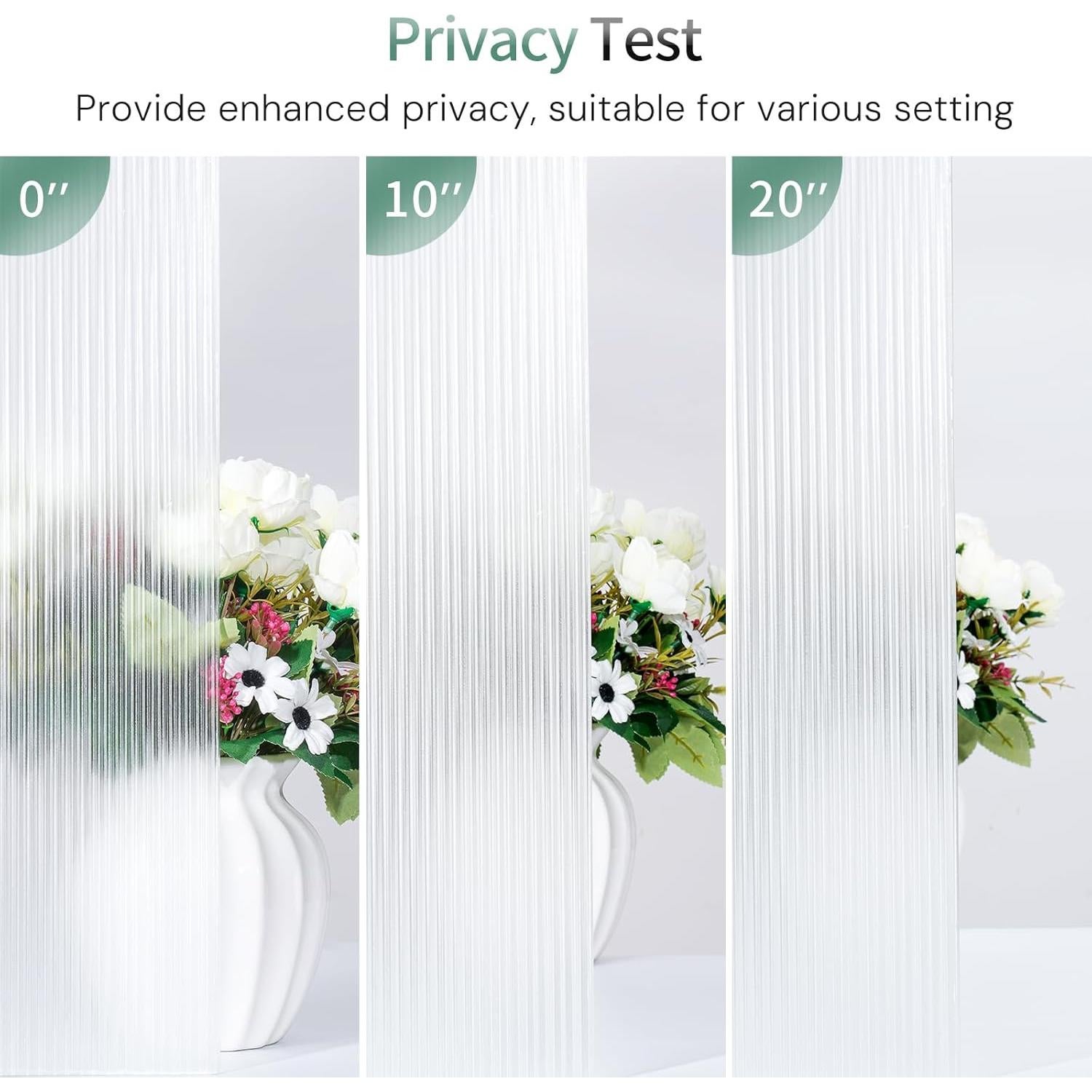 Película de Ventana LUTE Estriada 44.5x200 cm Anti UV