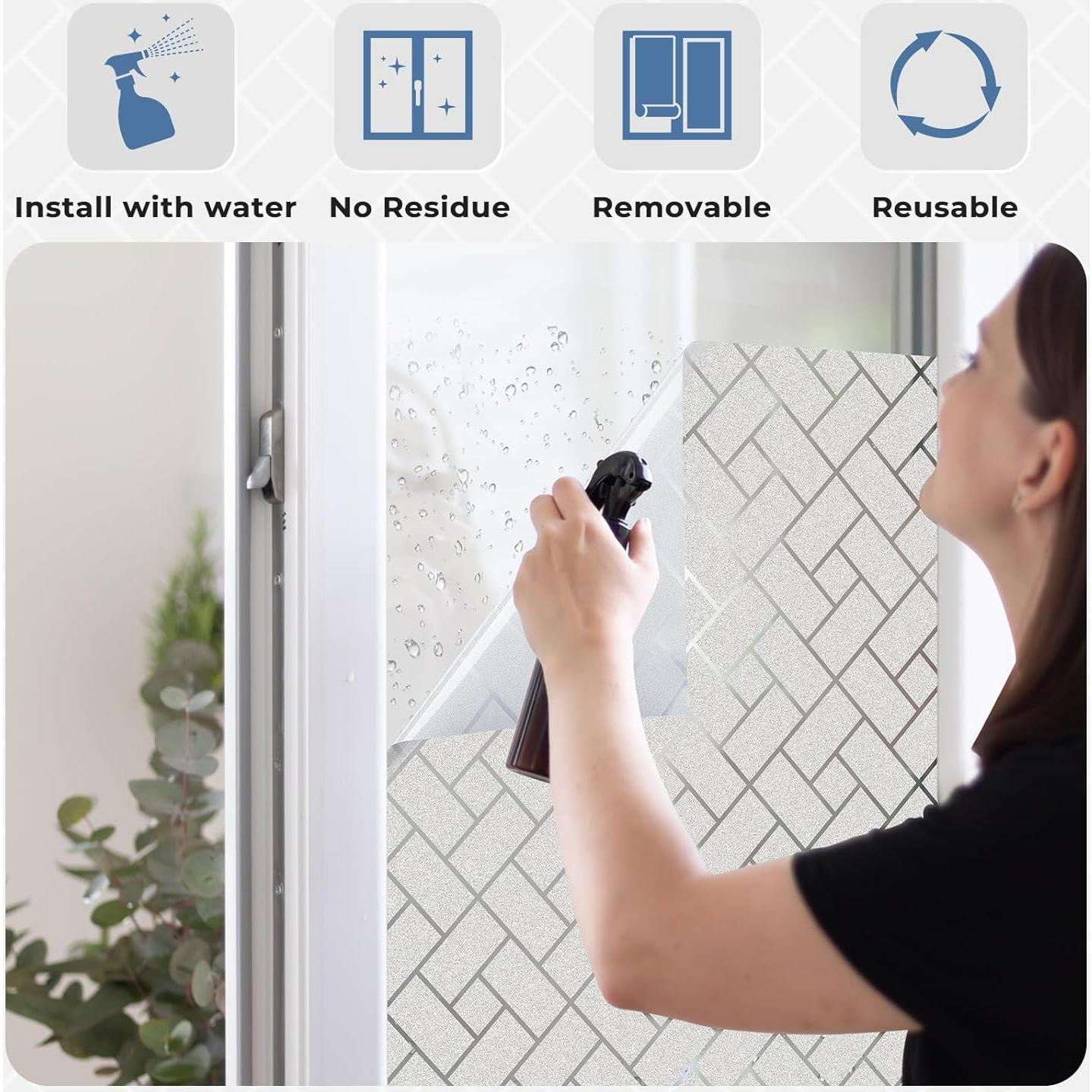 Película de Privacidad Rabbitgoo 44.5x199.8 cm Vinilo Esmerilado