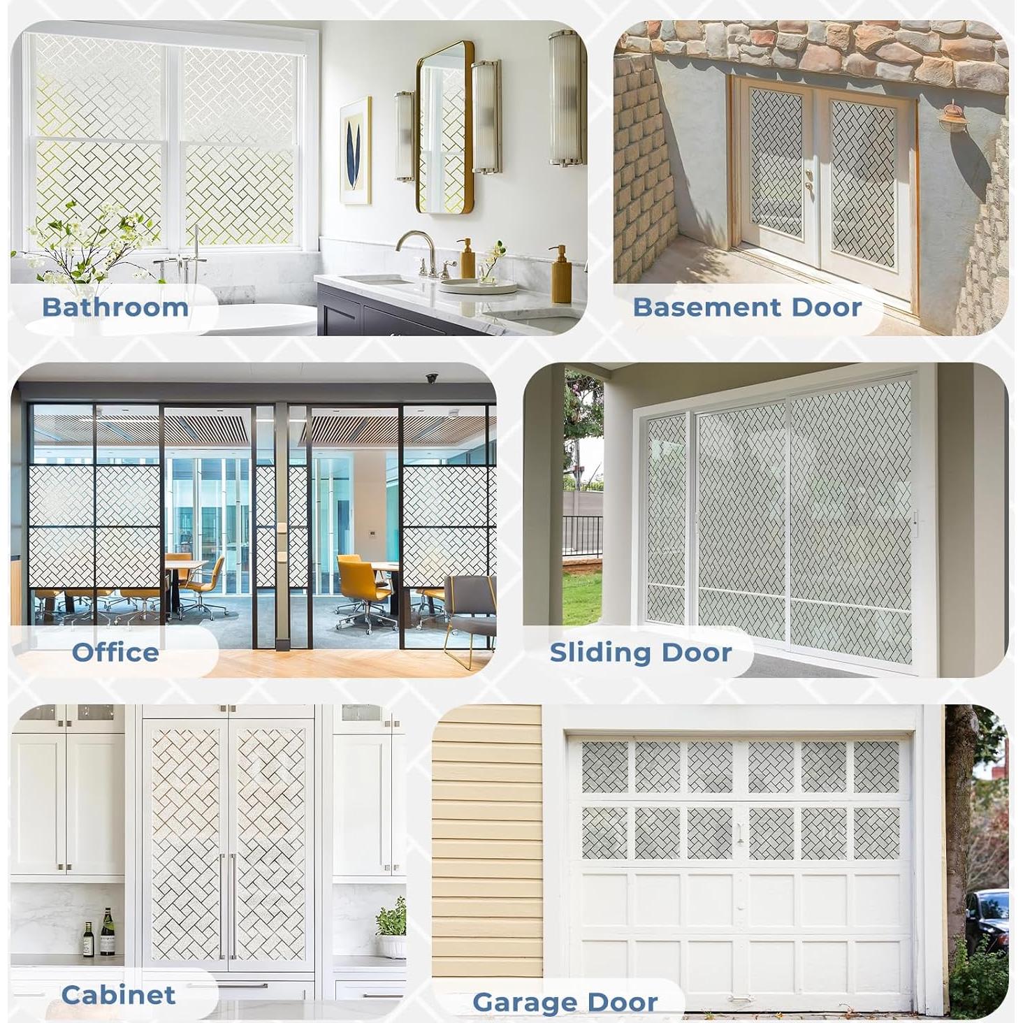 Película de Privacidad Rabbitgoo 44.5x199.8 cm Vinilo Esmerilado