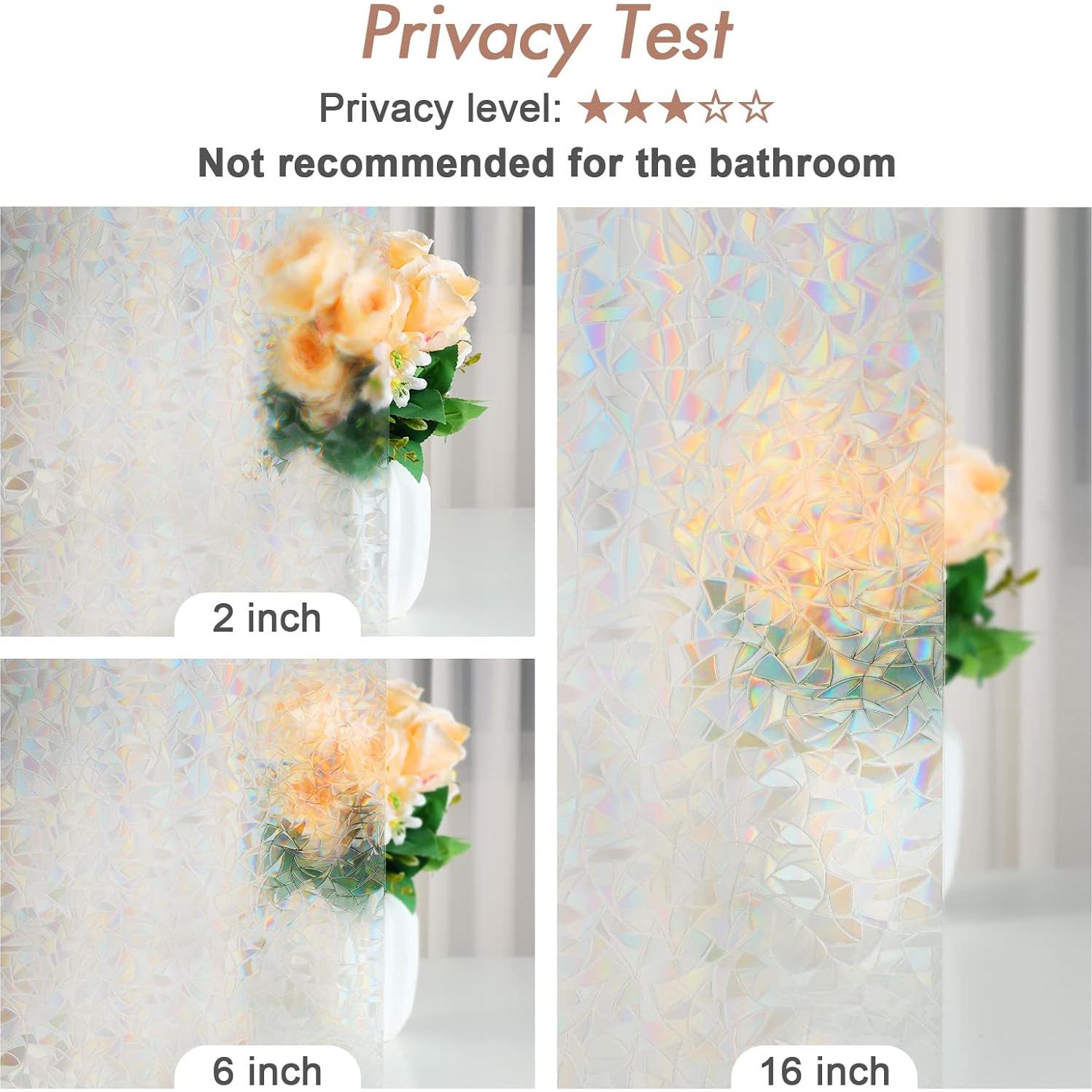 Película de Privacidad Haton 44.5x200 cm Efecto Arcoíris