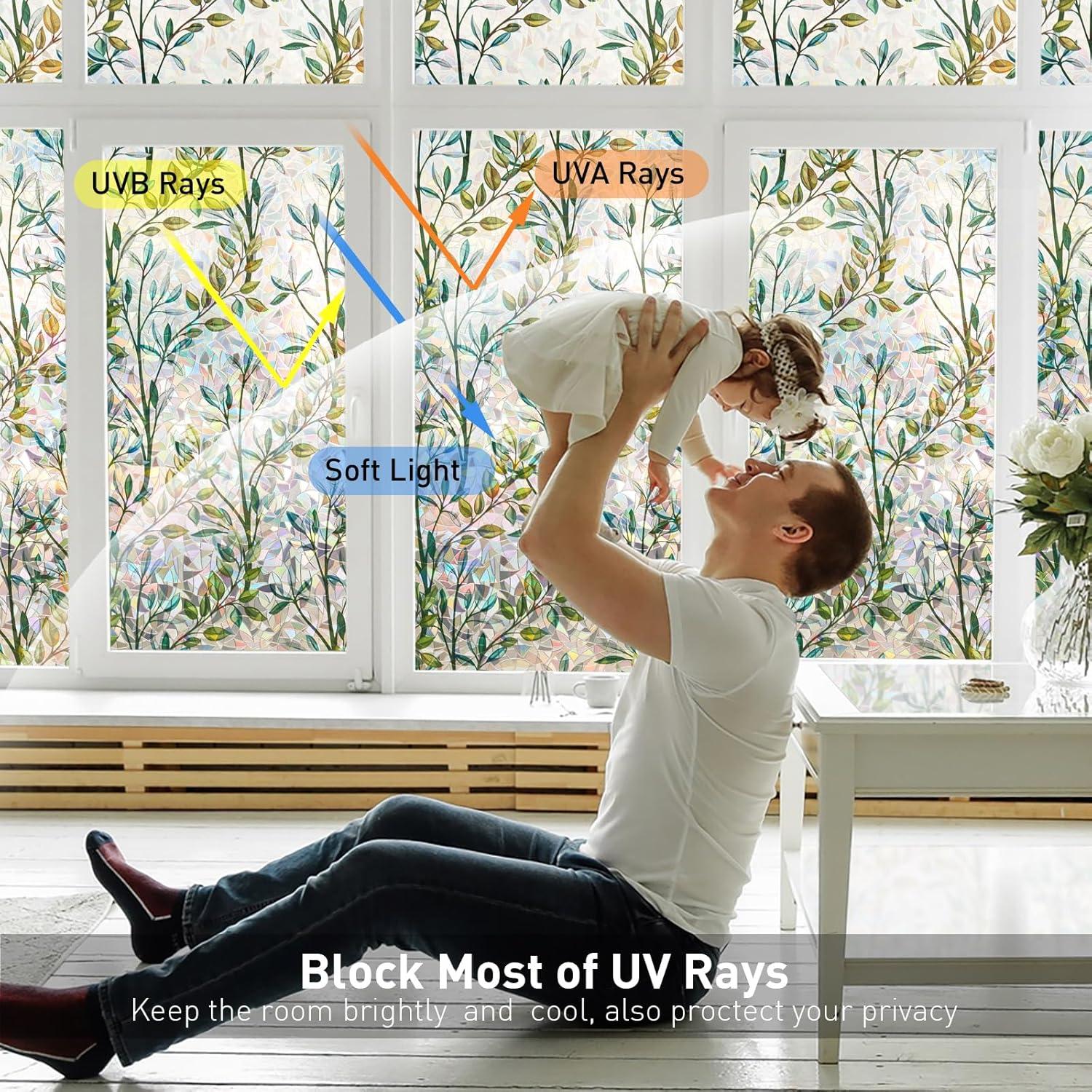 Película de Privacidad para Ventanas Donox 44.5x198 cm Anti-UV