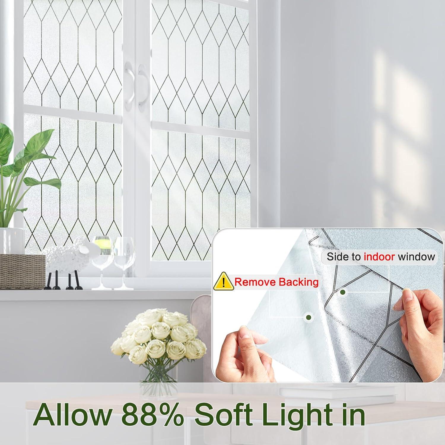 Película de Privacidad Windimiley 44.5x200 cm Vinilo Decorativo