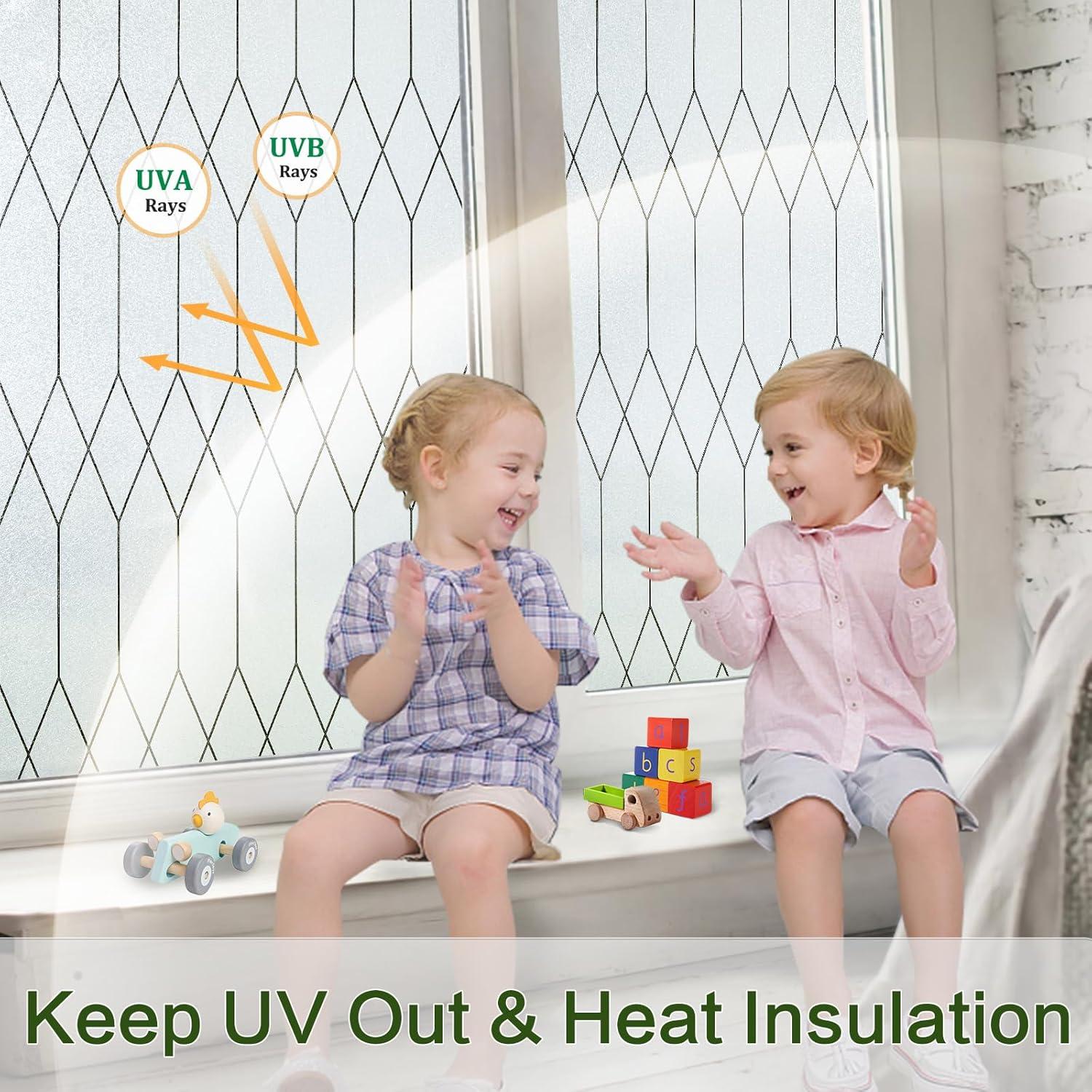 Película de Privacidad Windimiley 44.5x200 cm Vinilo Decorativo