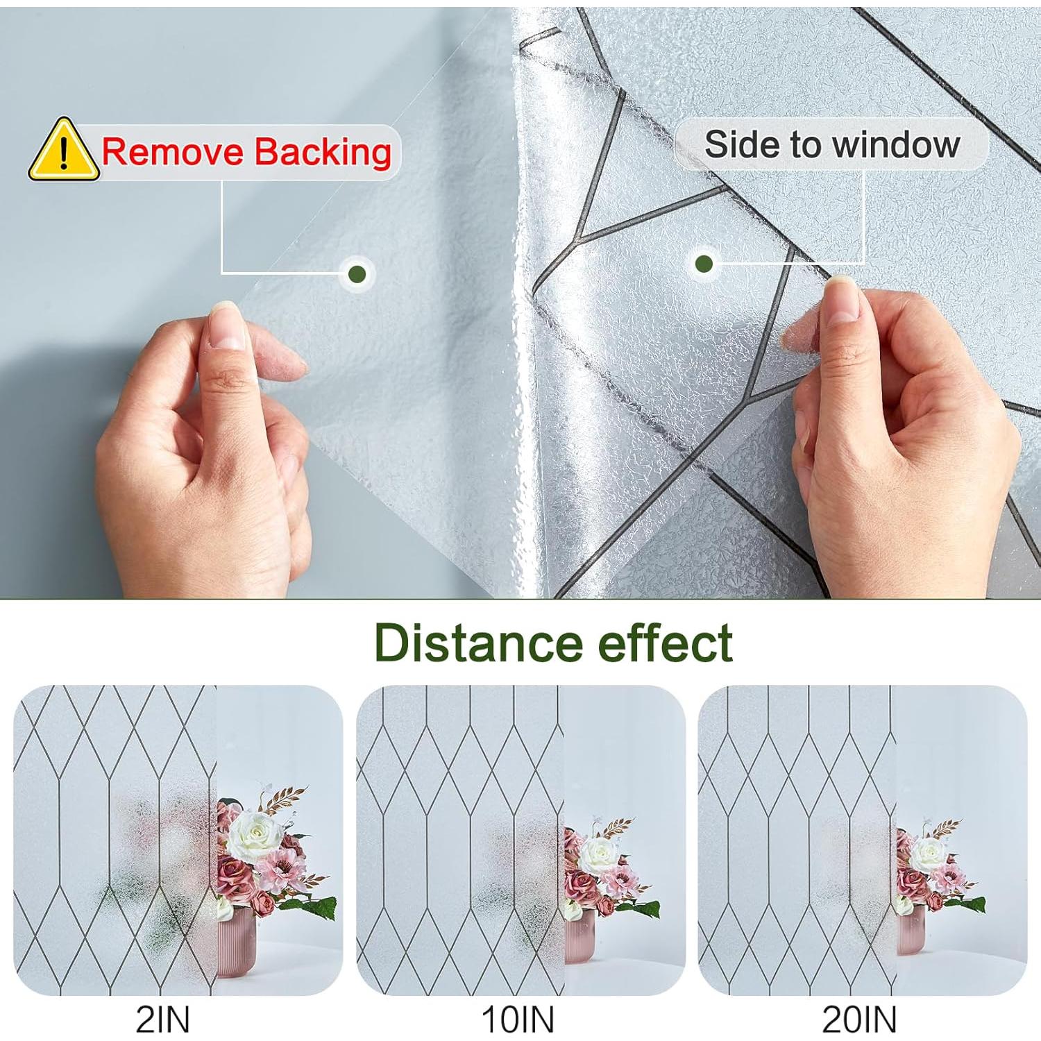 Película de Privacidad Windimiley 44.5x200 cm Vinilo Decorativo