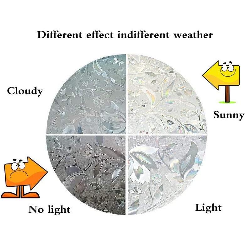 Película de Ventana 3D Niviy 45x200 cm Adhesión Estática