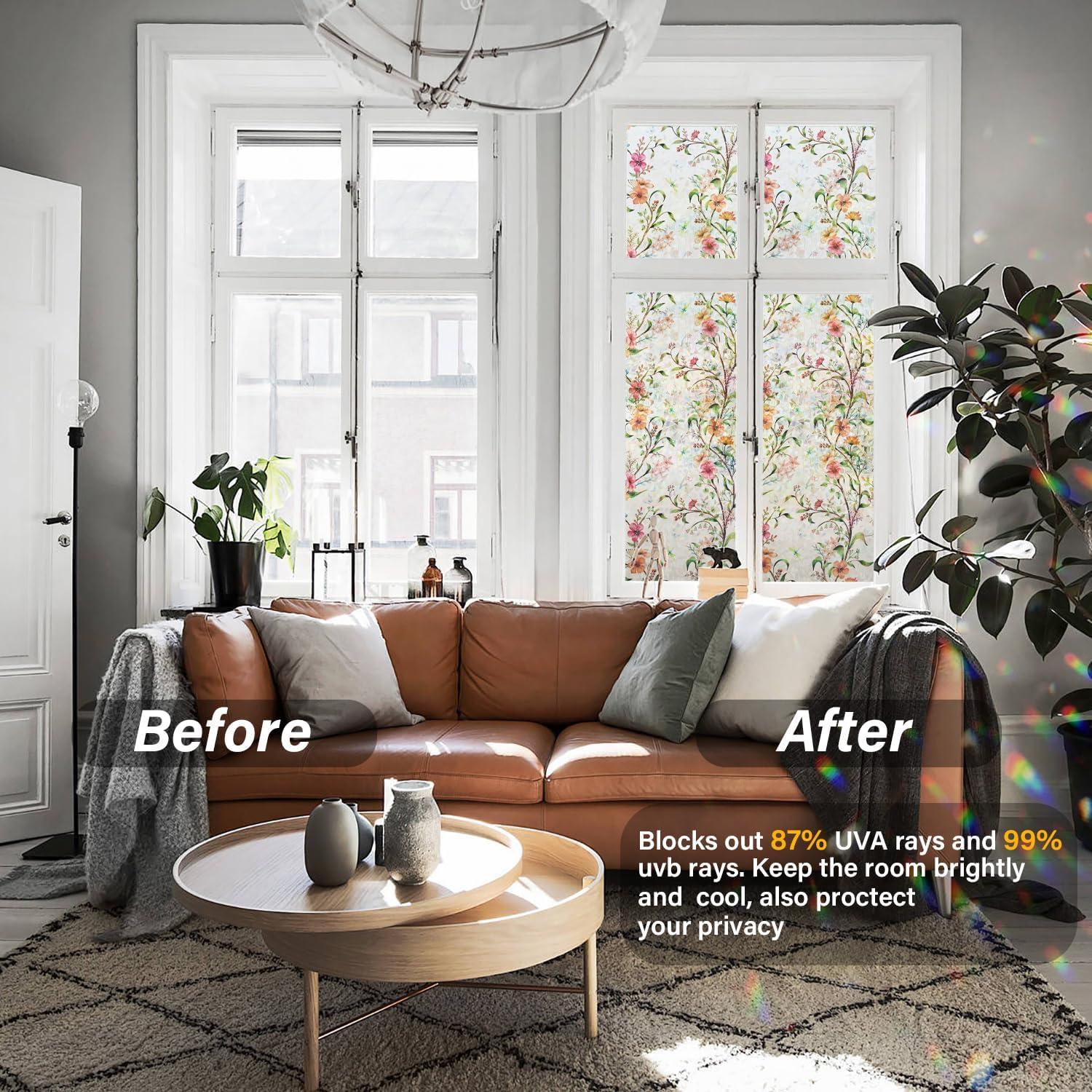 Película de Privacidad Ranzdn 44.5x199.4cm Vinilo Cosmos