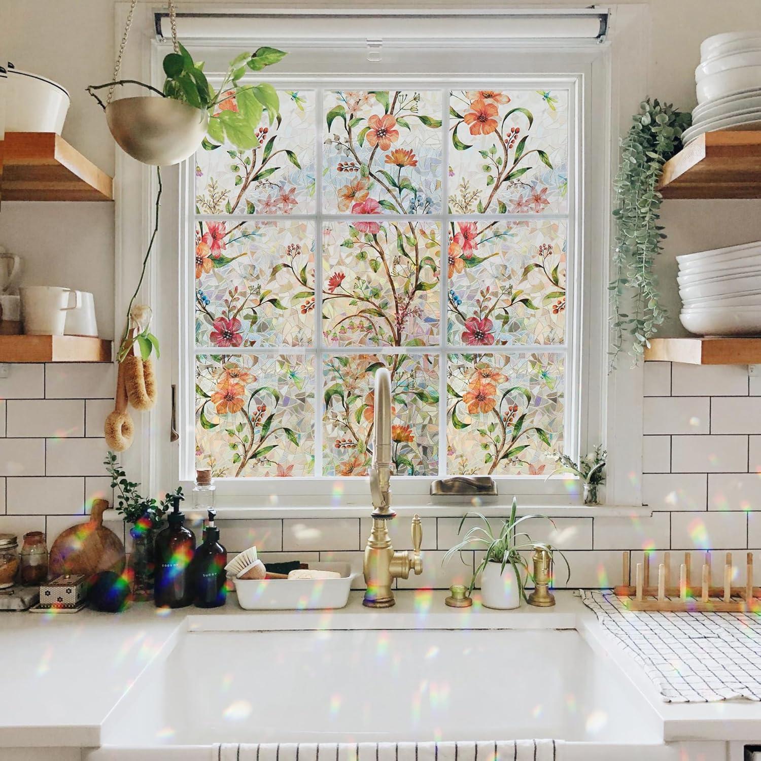 Película de Privacidad Ranzdn 44.5x199.4cm Vinilo Cosmos