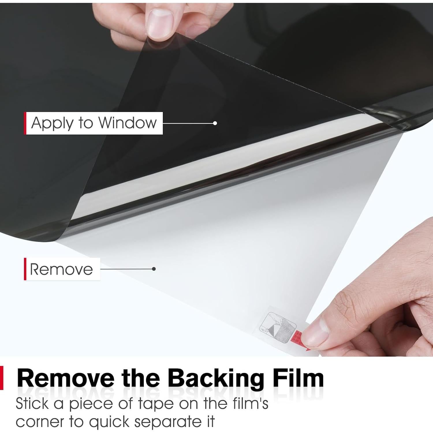 Película de Privacidad Haton 44.5x200cm, Control UV y Calor