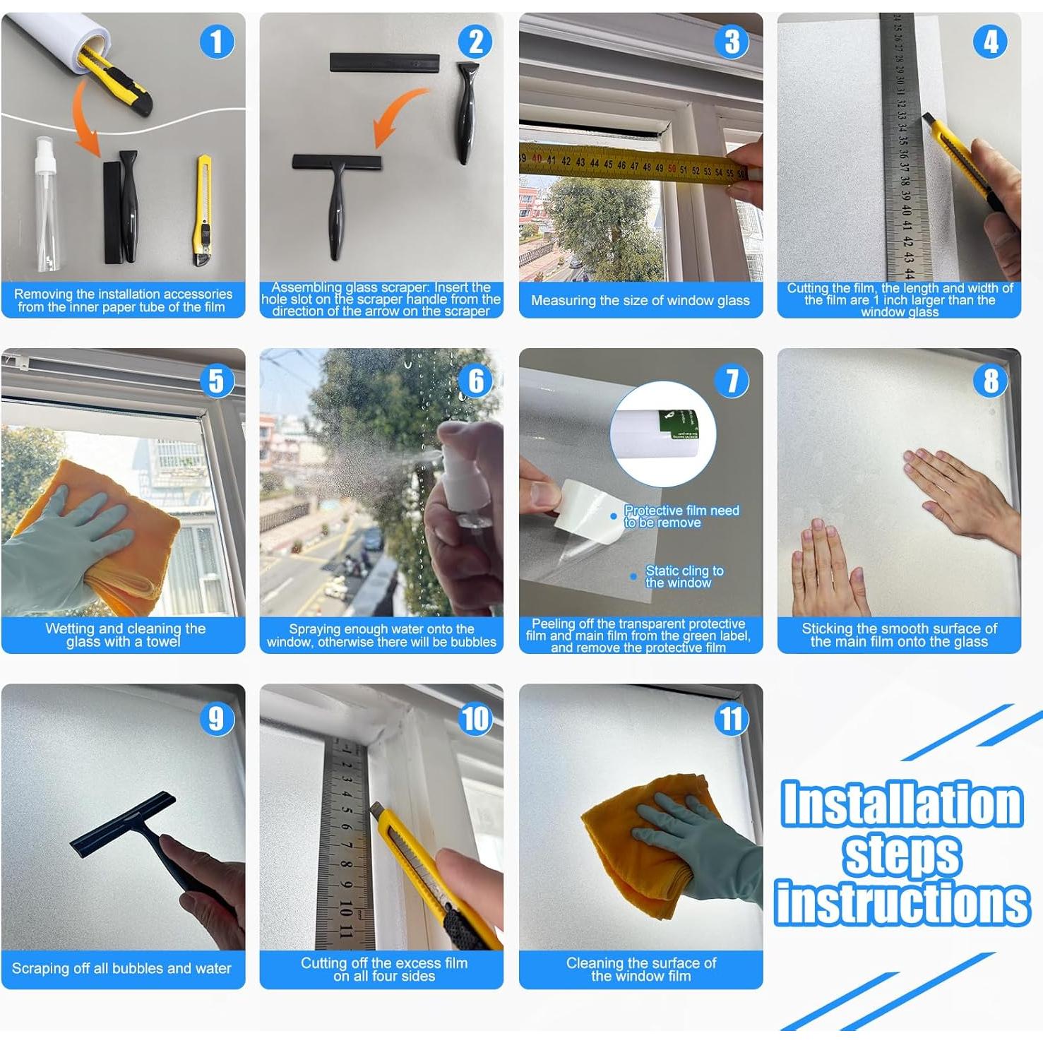 Película de Privacidad para Ventanas Pickhonk 44.5x200 cm