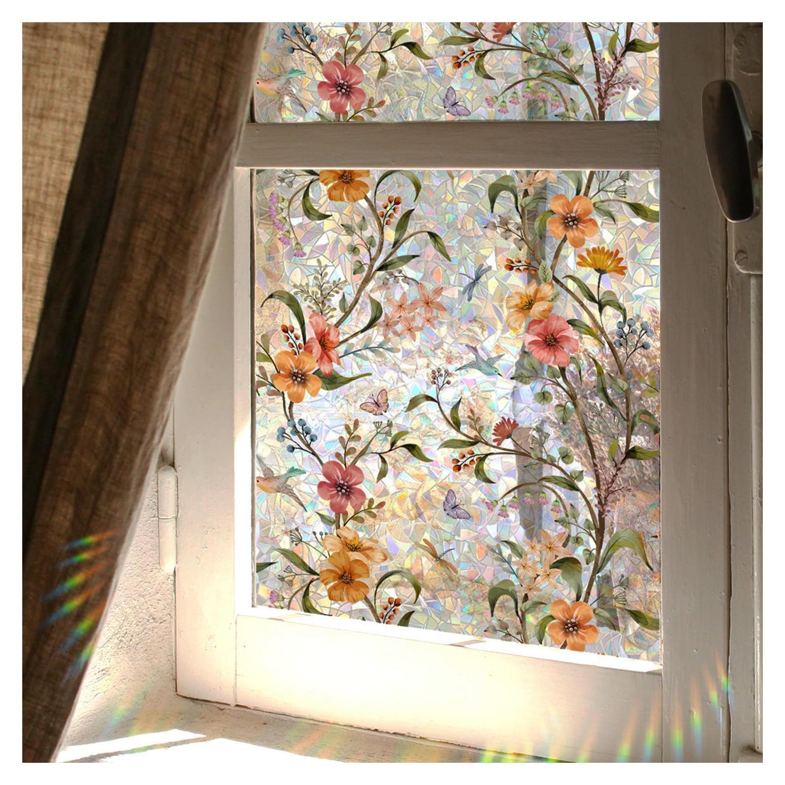 Película de Ventana de Privacidad WBQMUNY 100x40 cm Anti UV