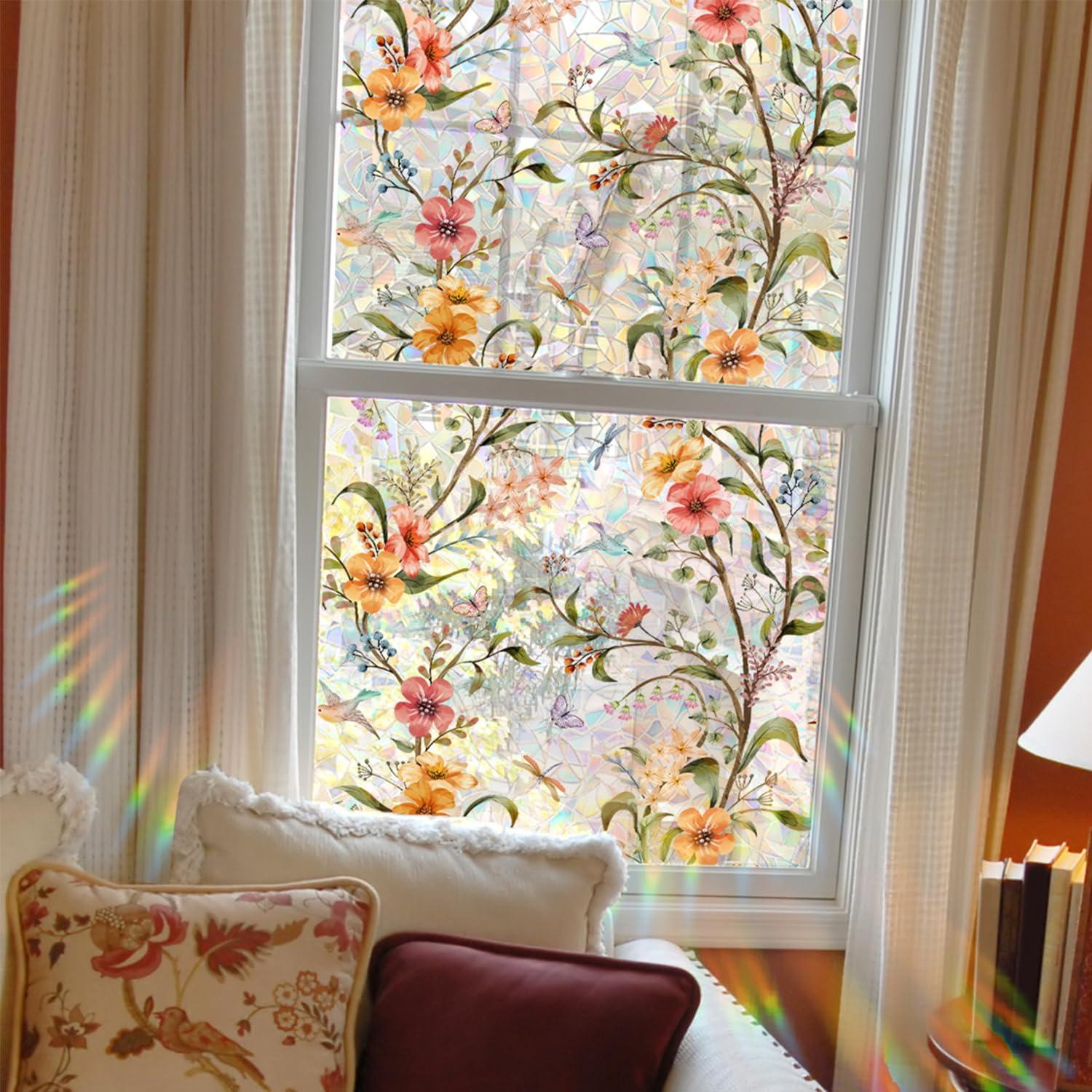 Película de Ventana de Privacidad WBQMUNY 100x40 cm Anti UV