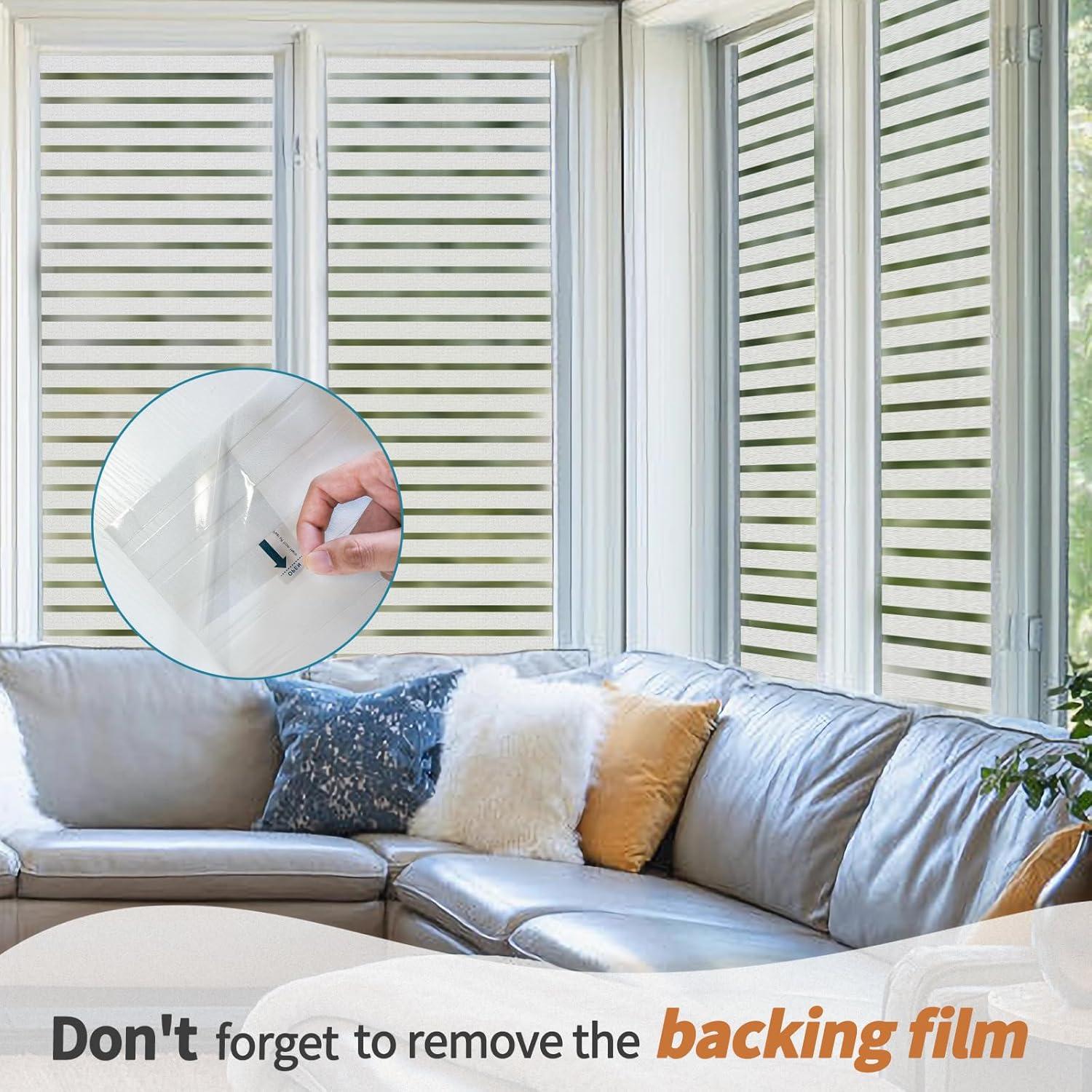 Película para Ventanas Niviy 0.90 m² Rayas Anchas UV