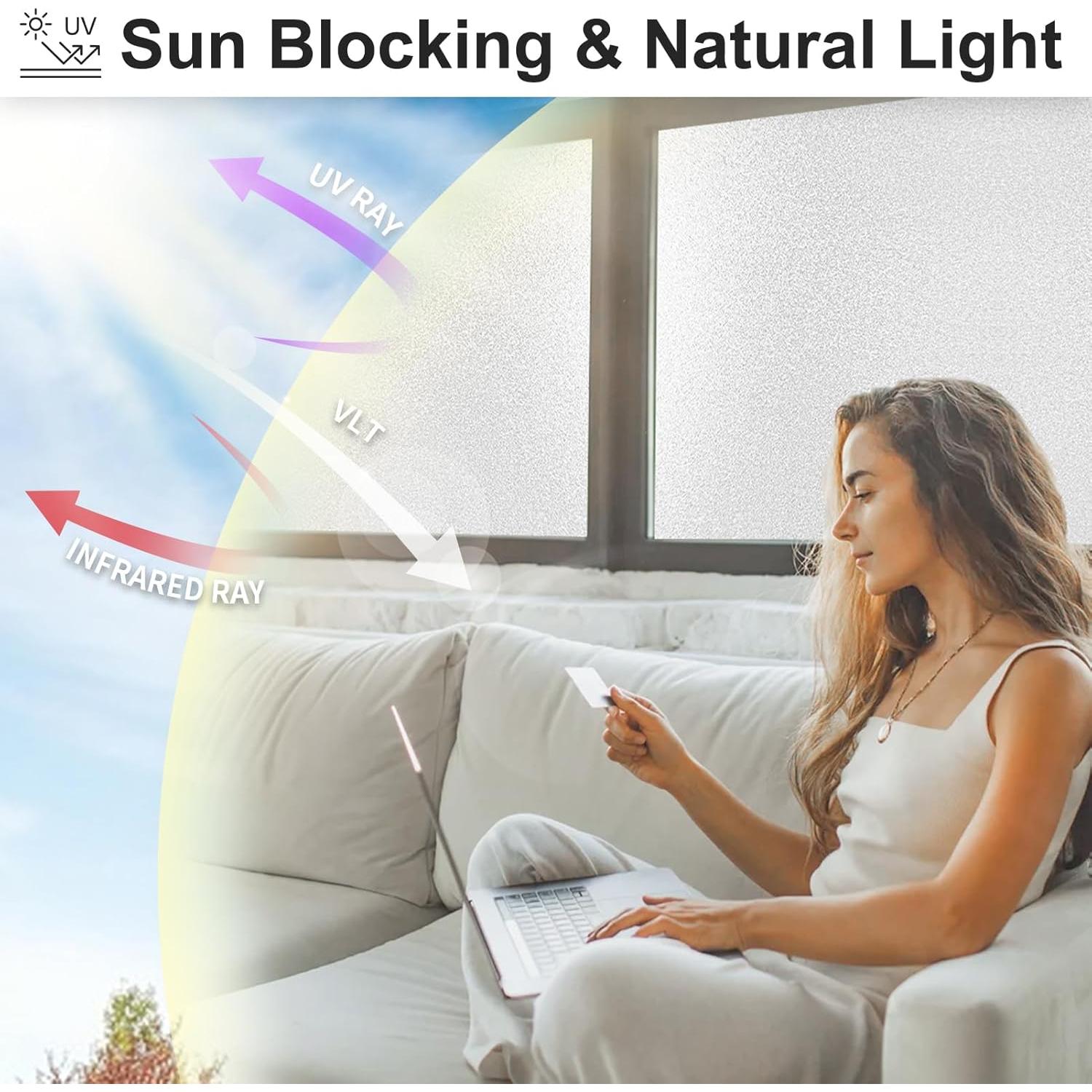 Película de Privacidad Esmerilada MAGIDEKOR 44.5 cm x 2 m