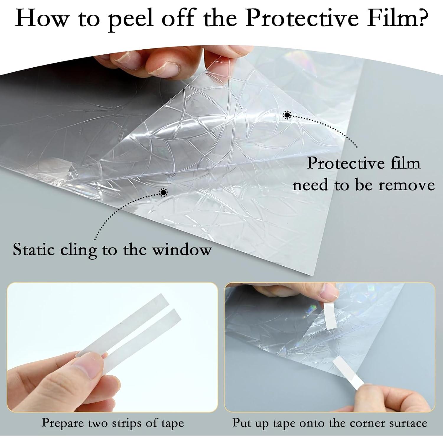 Película de Privacidad Estática Myscheri 3D 200x44.5 cm