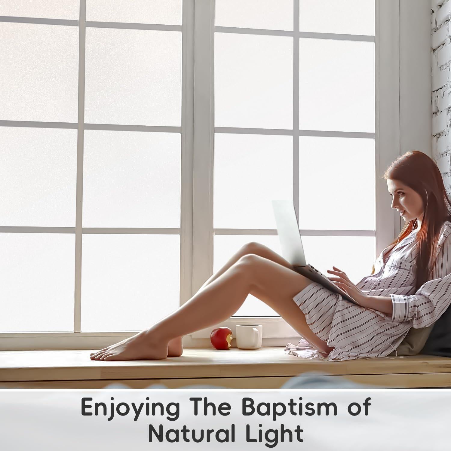 Película de Privacidad para Ventanas DIFIT 30x200 cm Blanca Mate