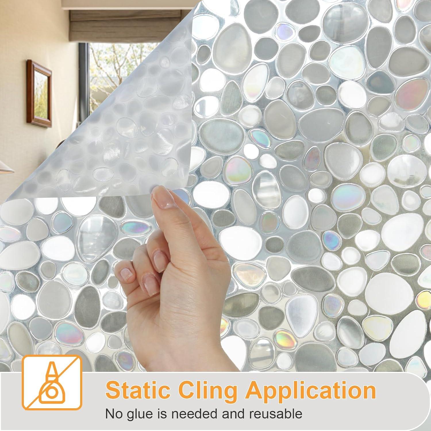 Película de Privacidad SUNDEF FILM 44.5x200 cm 3D Piedra