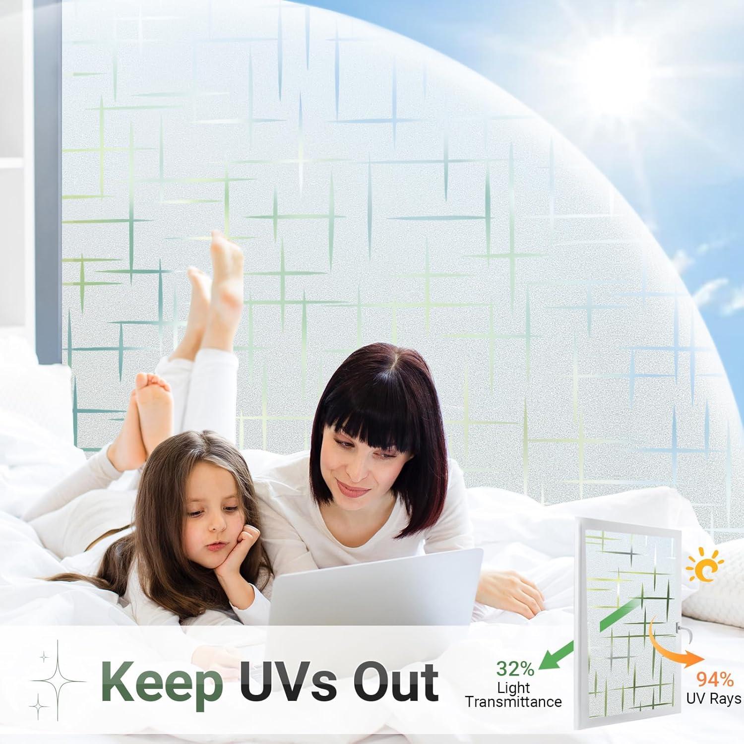 Película de Privacidad Rabbitgoo 44.5x200 cm Vinilo UV