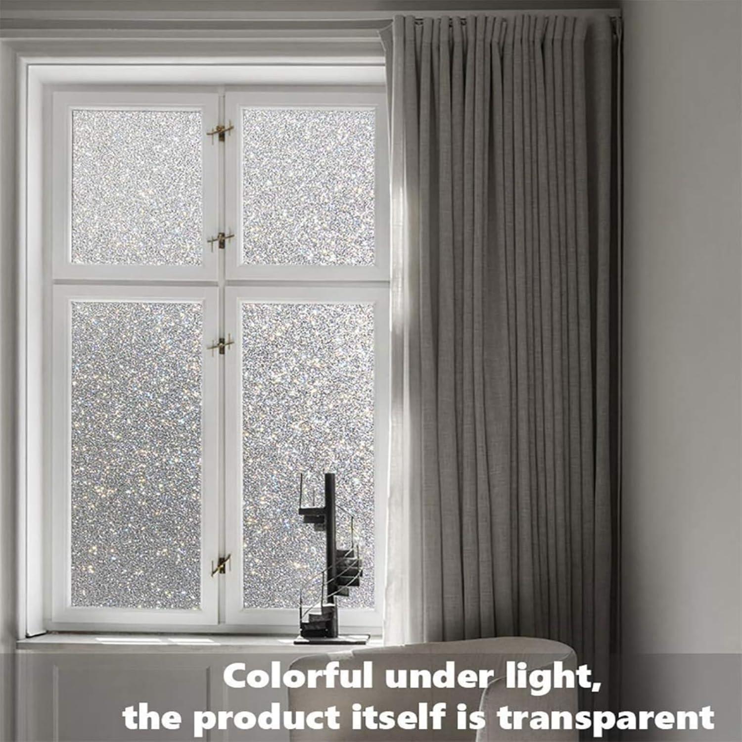 Película de Privacidad Finnez 44.5x198.1cm Anti-UV Cristal