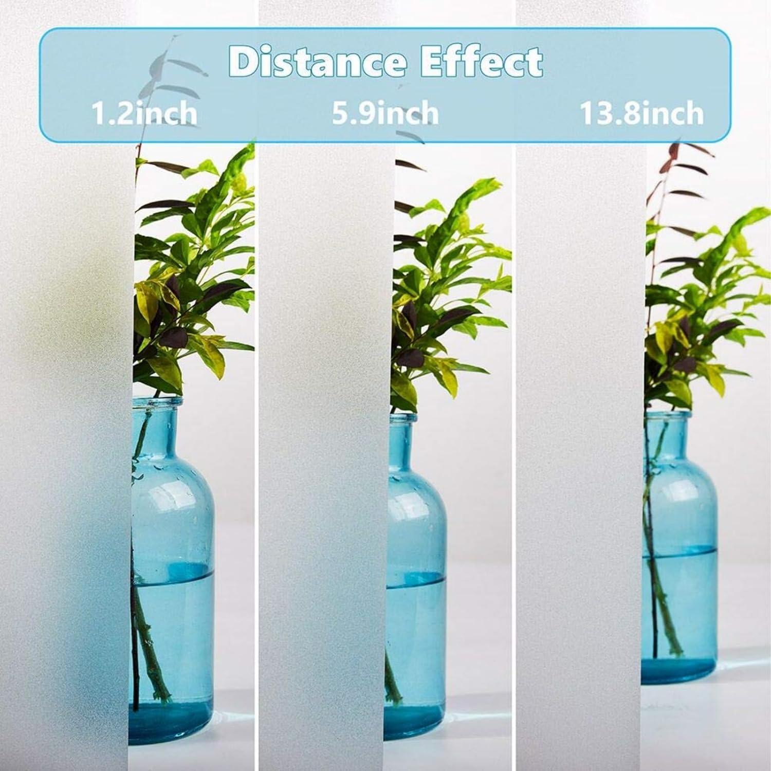 Película de Privacidad Finnez 44.5x198.1cm Anti-UV Cristal