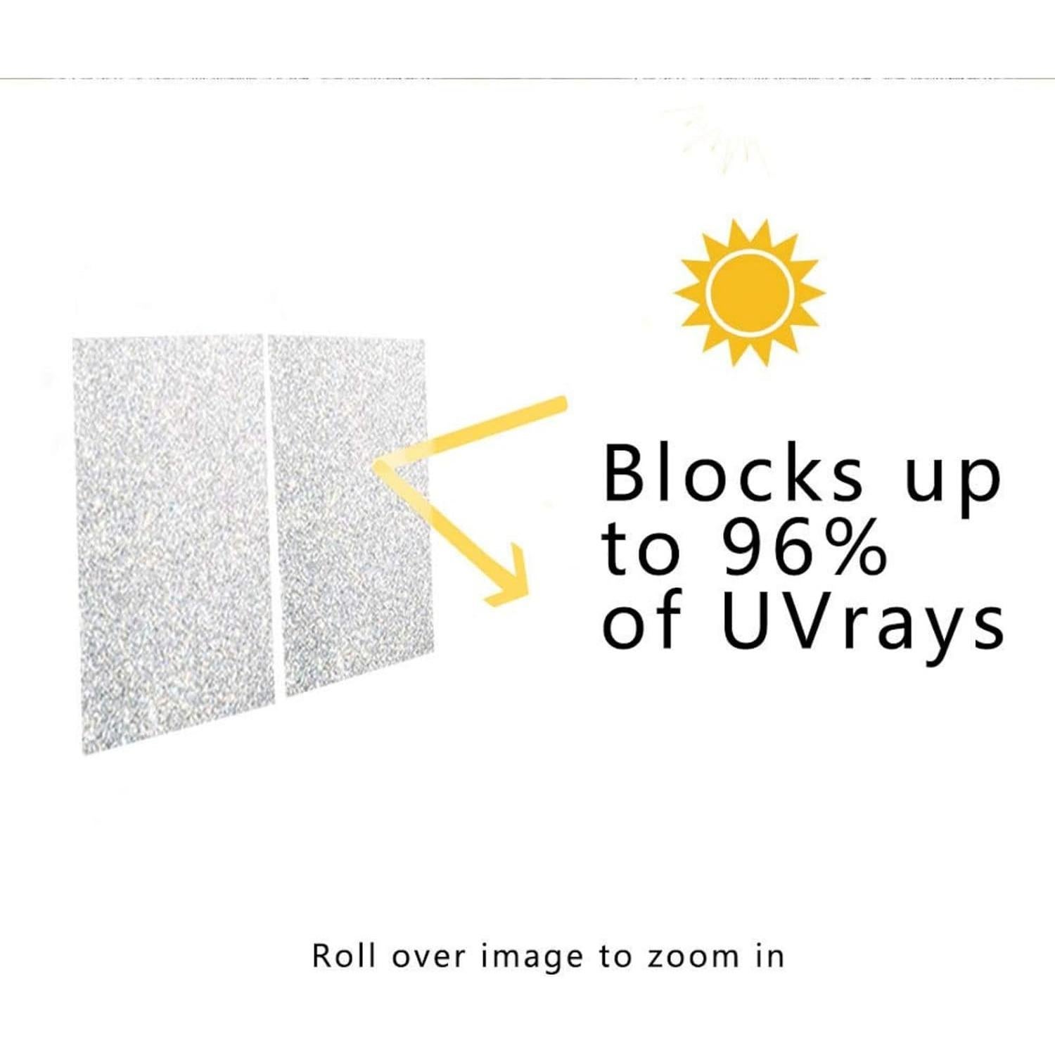 Película de Privacidad Finnez 44.5x198.1cm Anti-UV Cristal