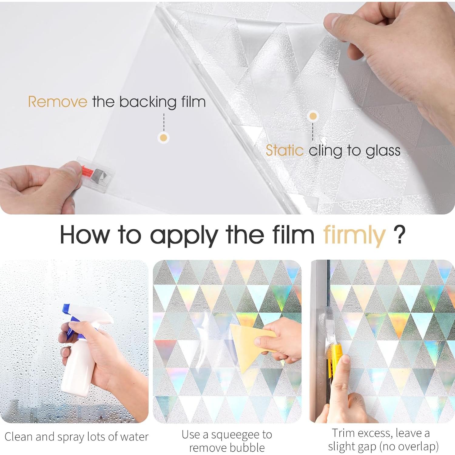 Película de Privacidad para Ventanas LUTE 0.89 m² Transparente