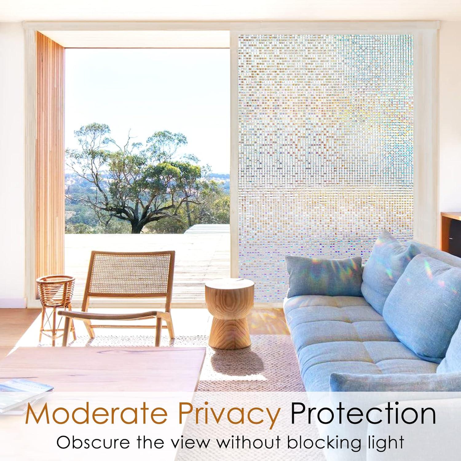 Película de Privacidad para Ventanas rabbitgoo 44.5x200 cm