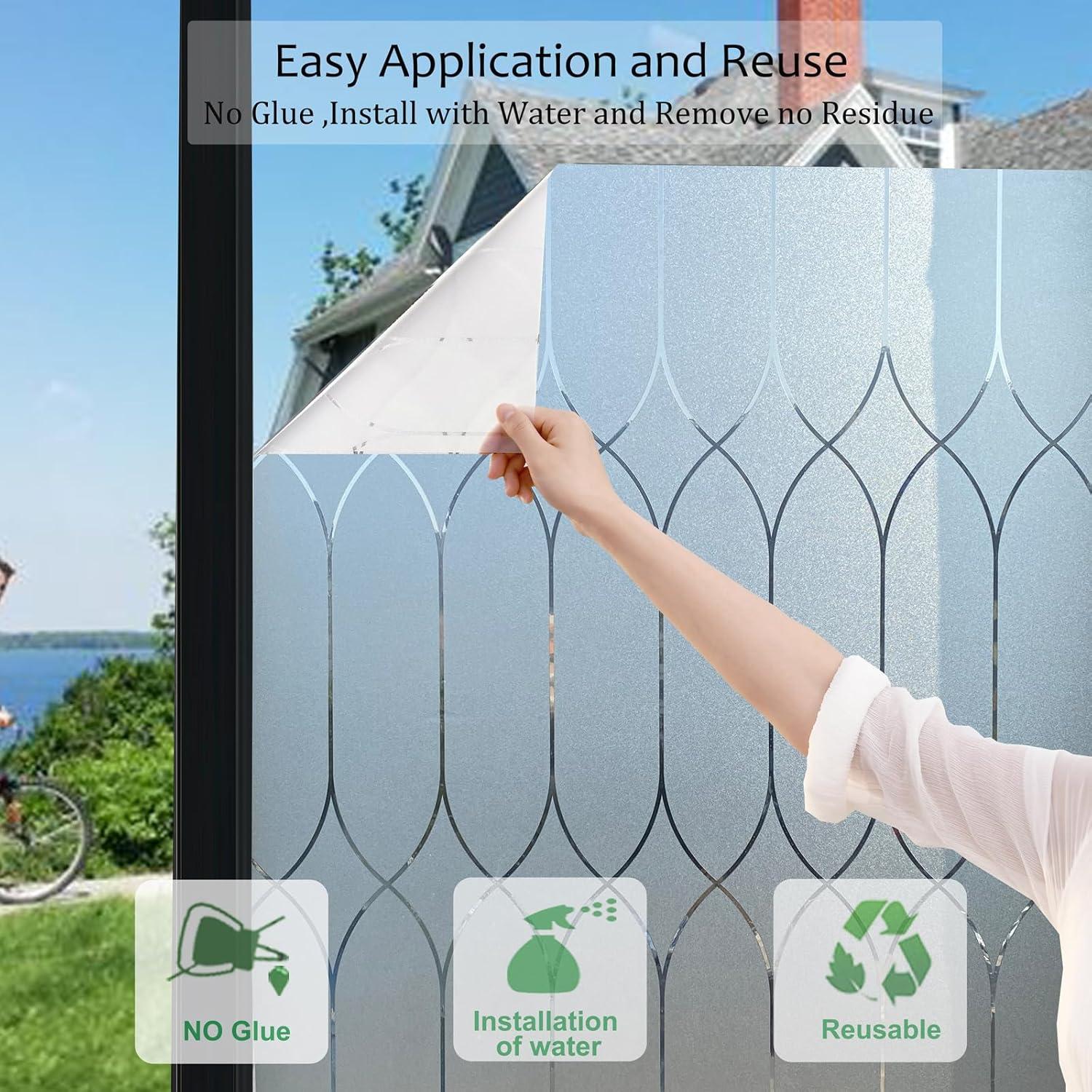 Película de Ventana Esmerilada Jahoot 45x200 cm Anti-UV