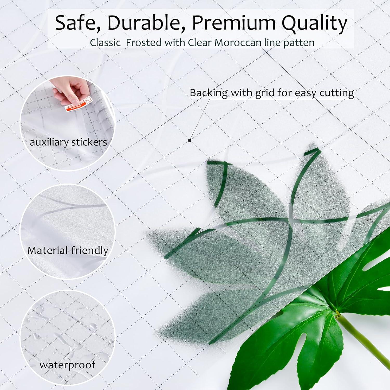 Película de Ventana Esmerilada Jahoot 45x200 cm Anti-UV